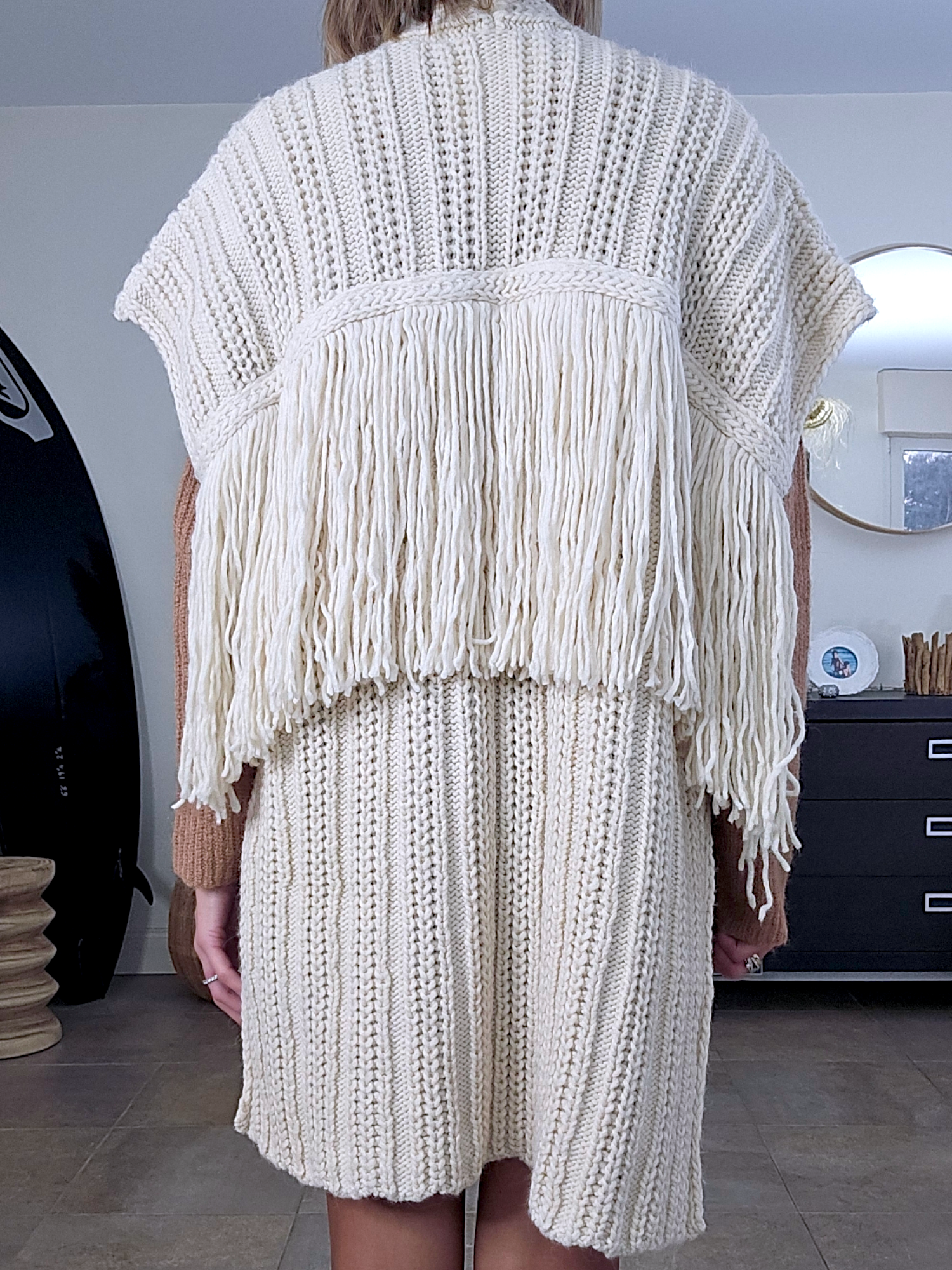 Gilet à franges