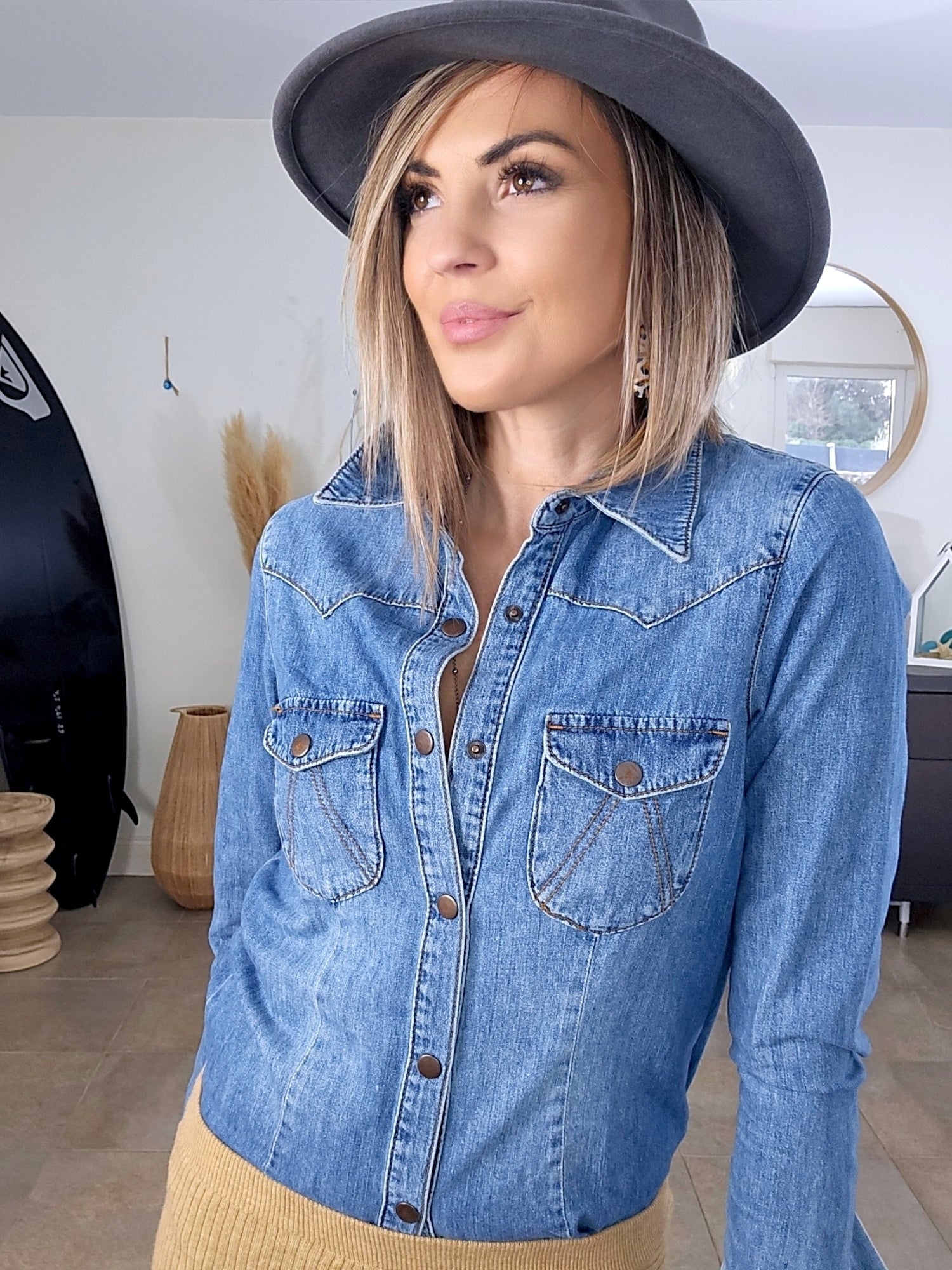 Chemise denim