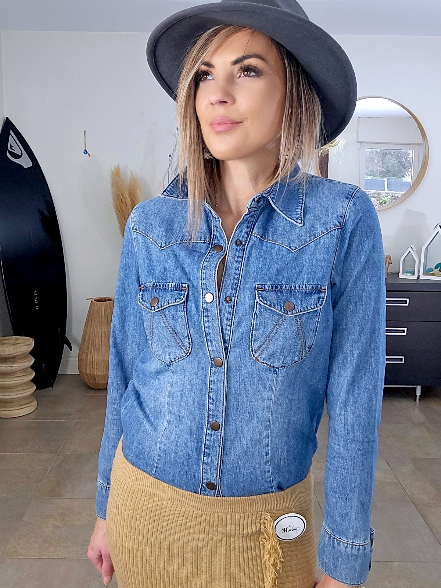 Chemise denim