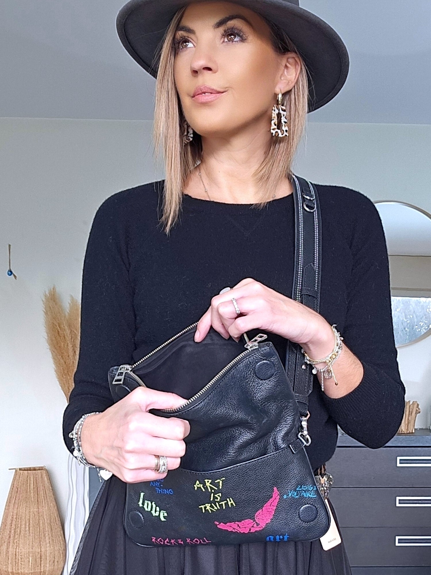 Sac cuir tags