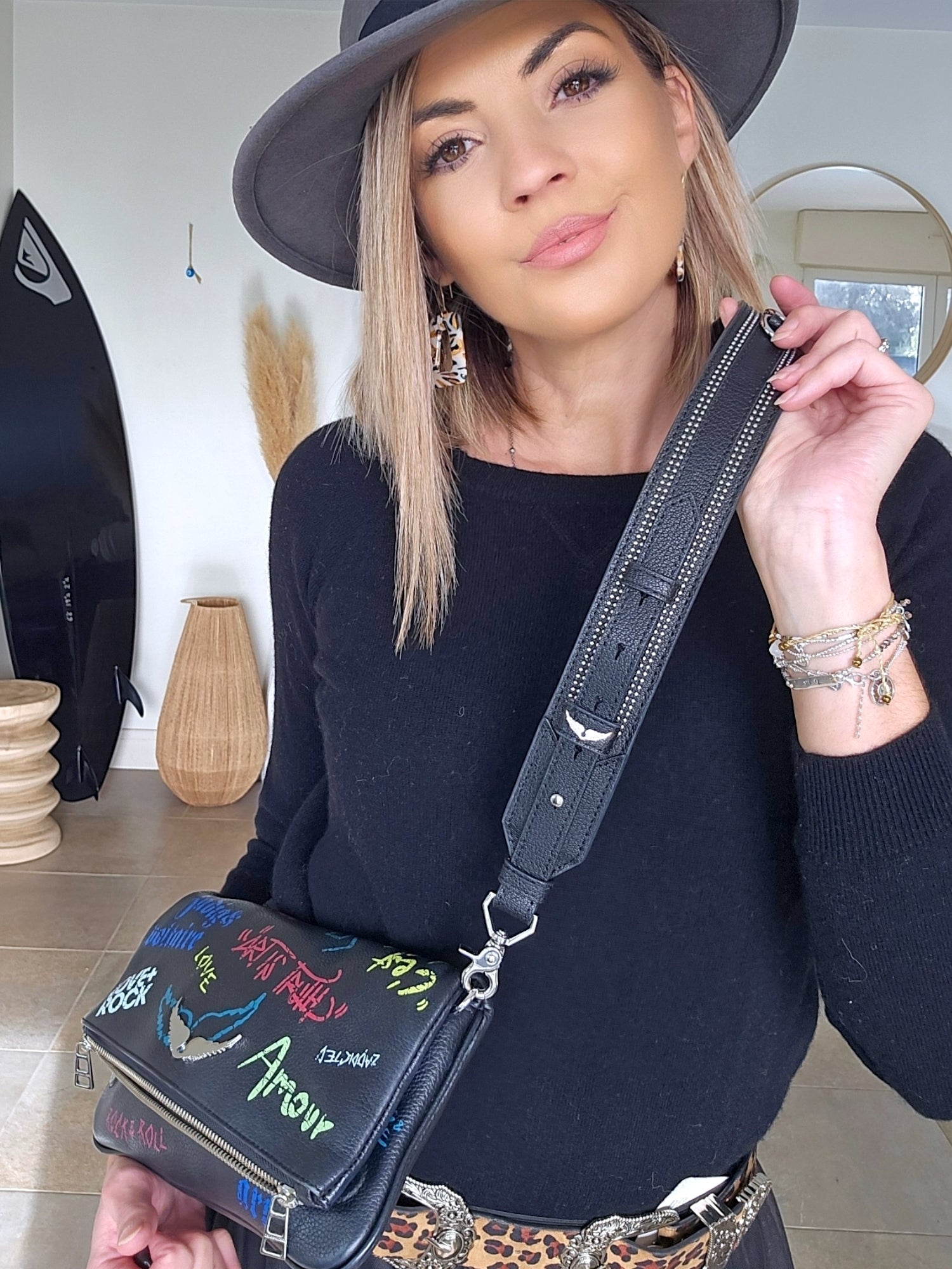 Sac cuir tags