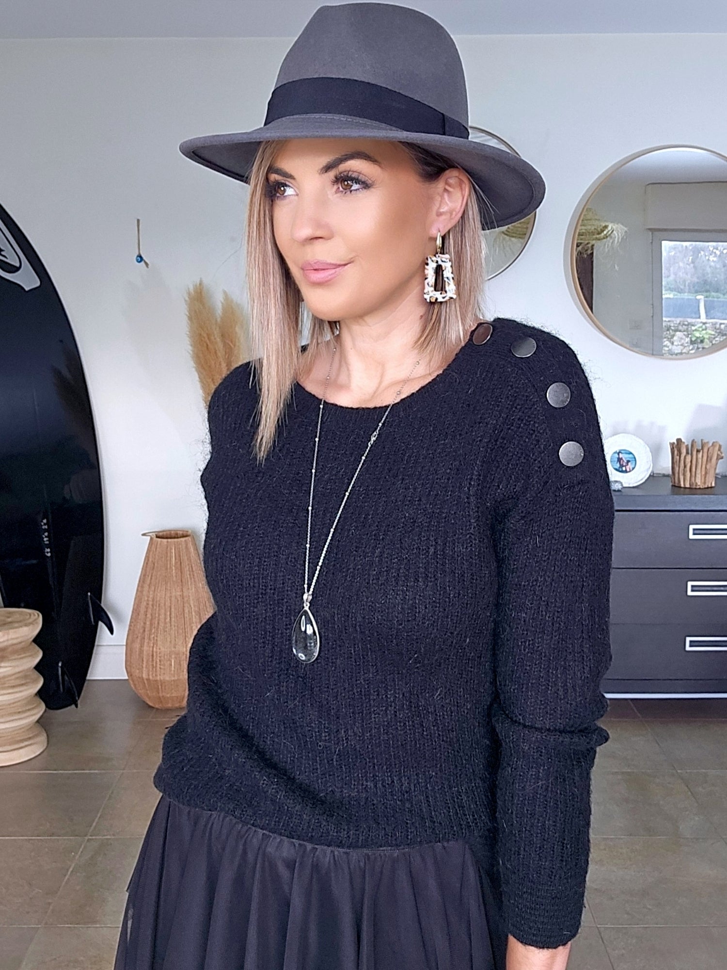 Pull Black à maille douce