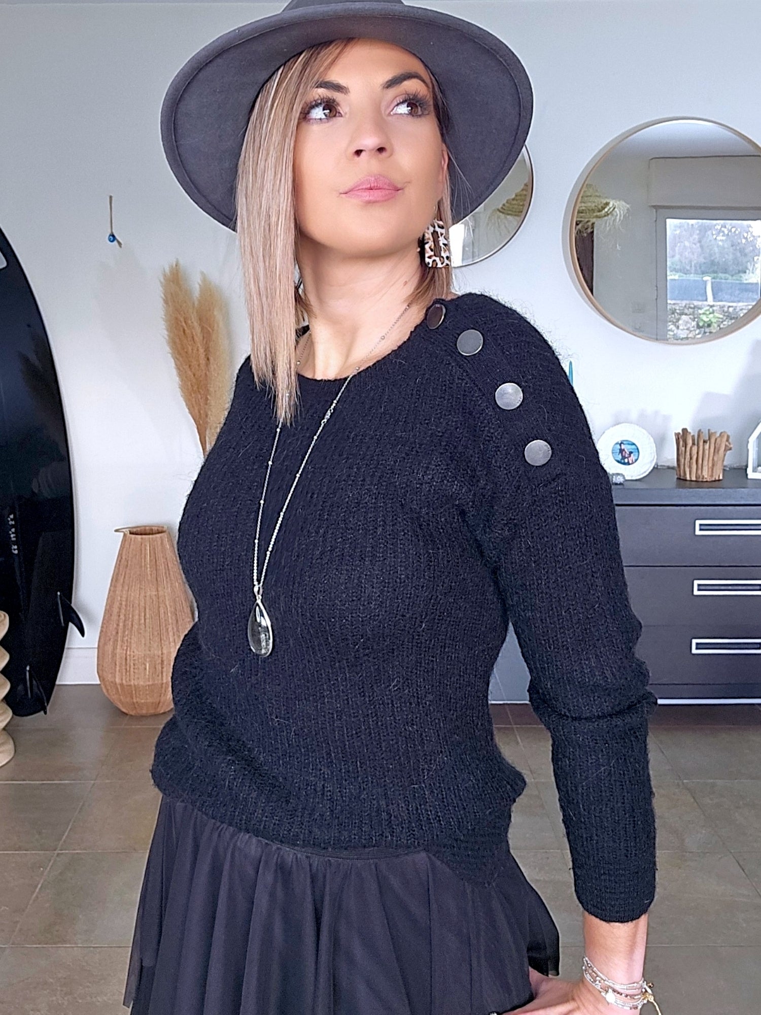 Pull Black à maille douce