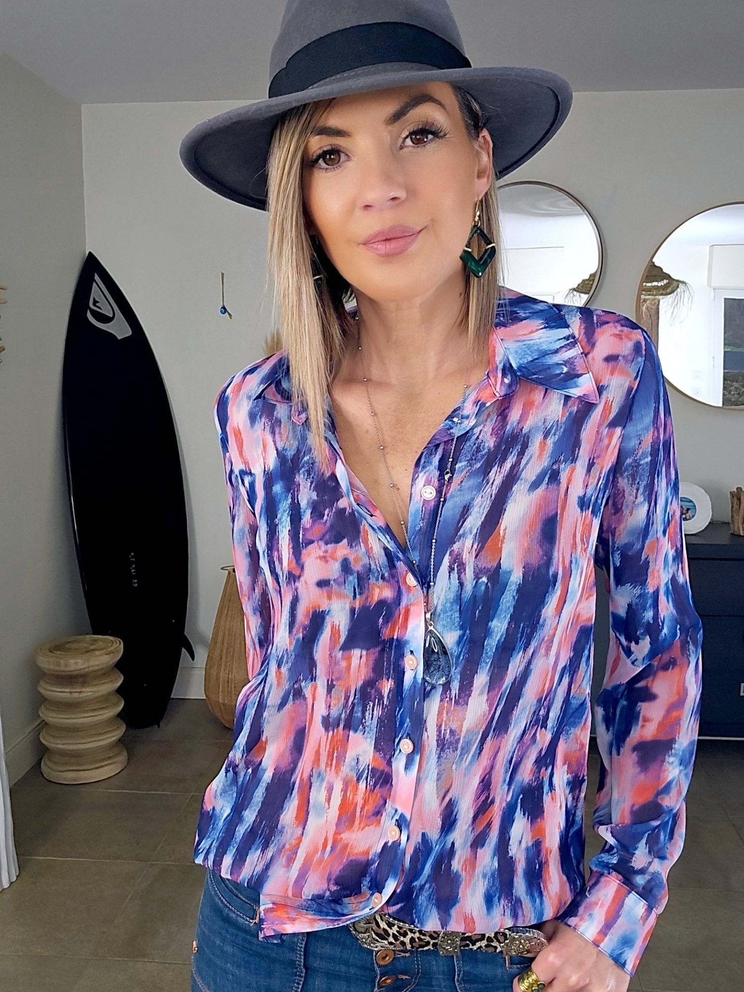 Chemise tye and dye