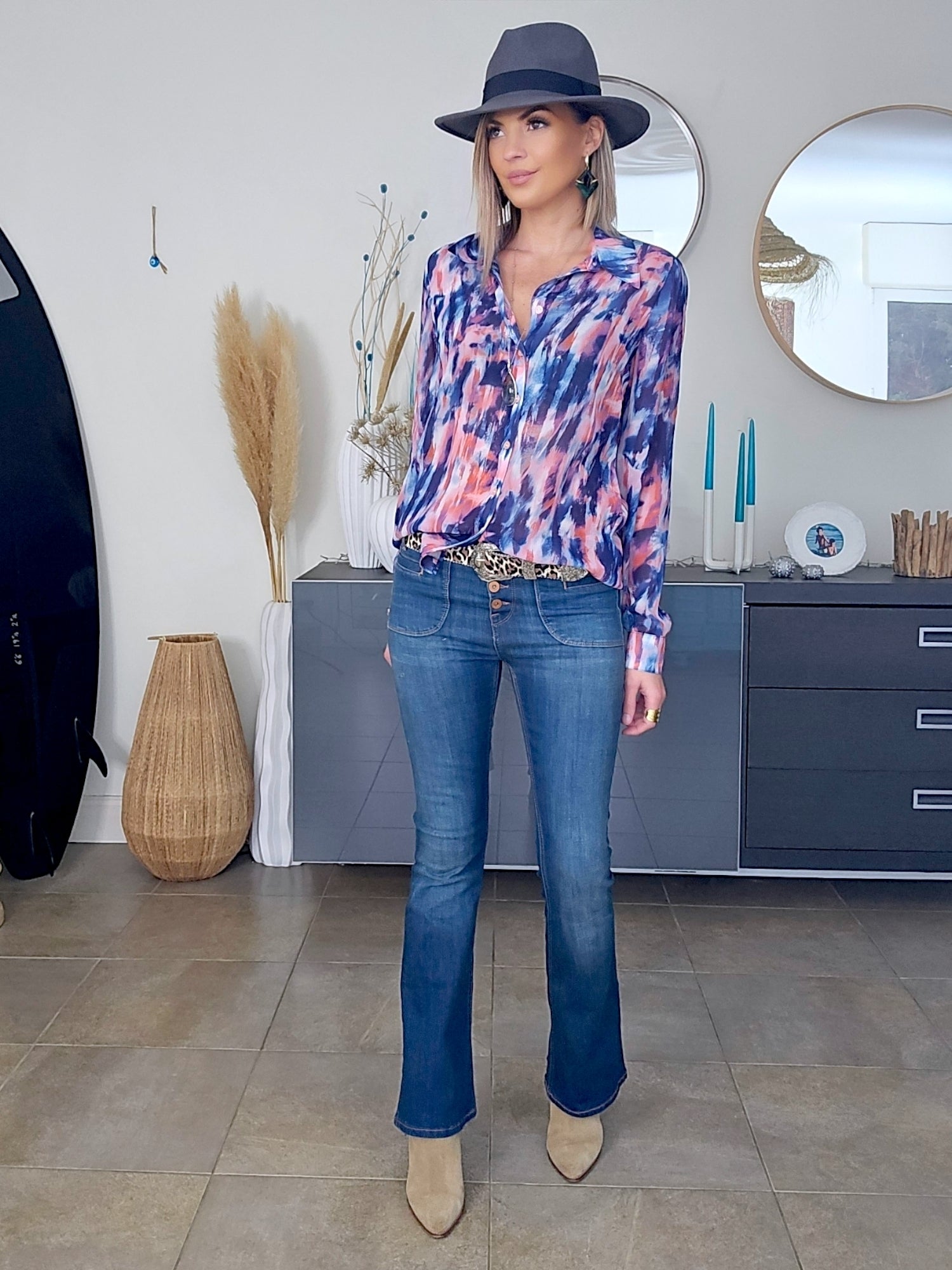 Chemise tye and dye