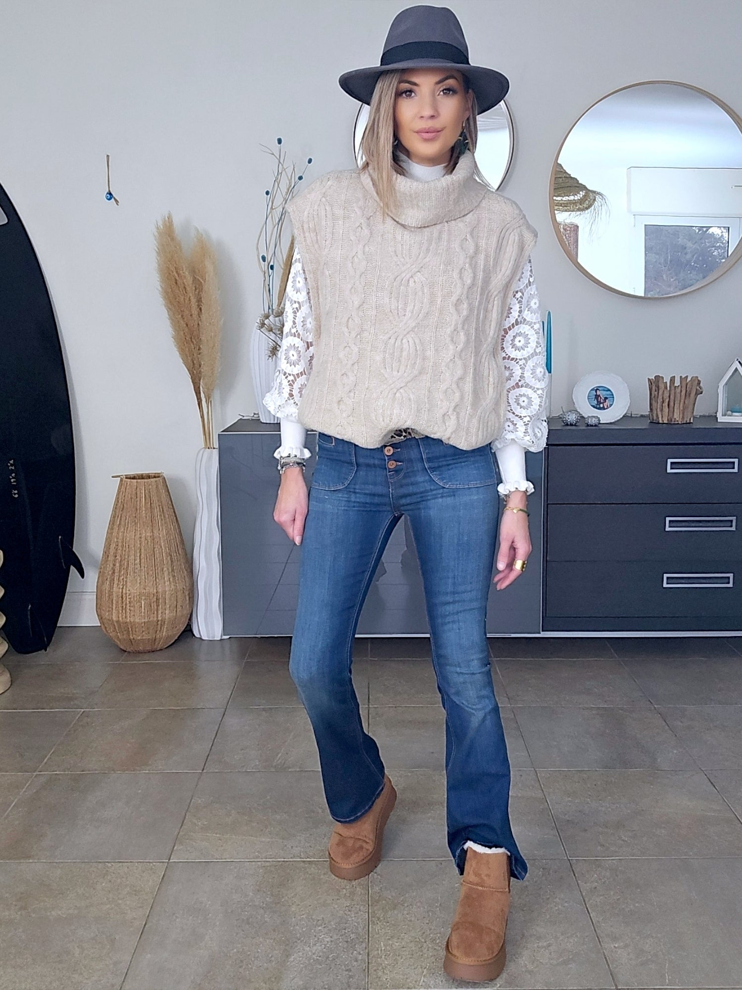 Pull sans manche