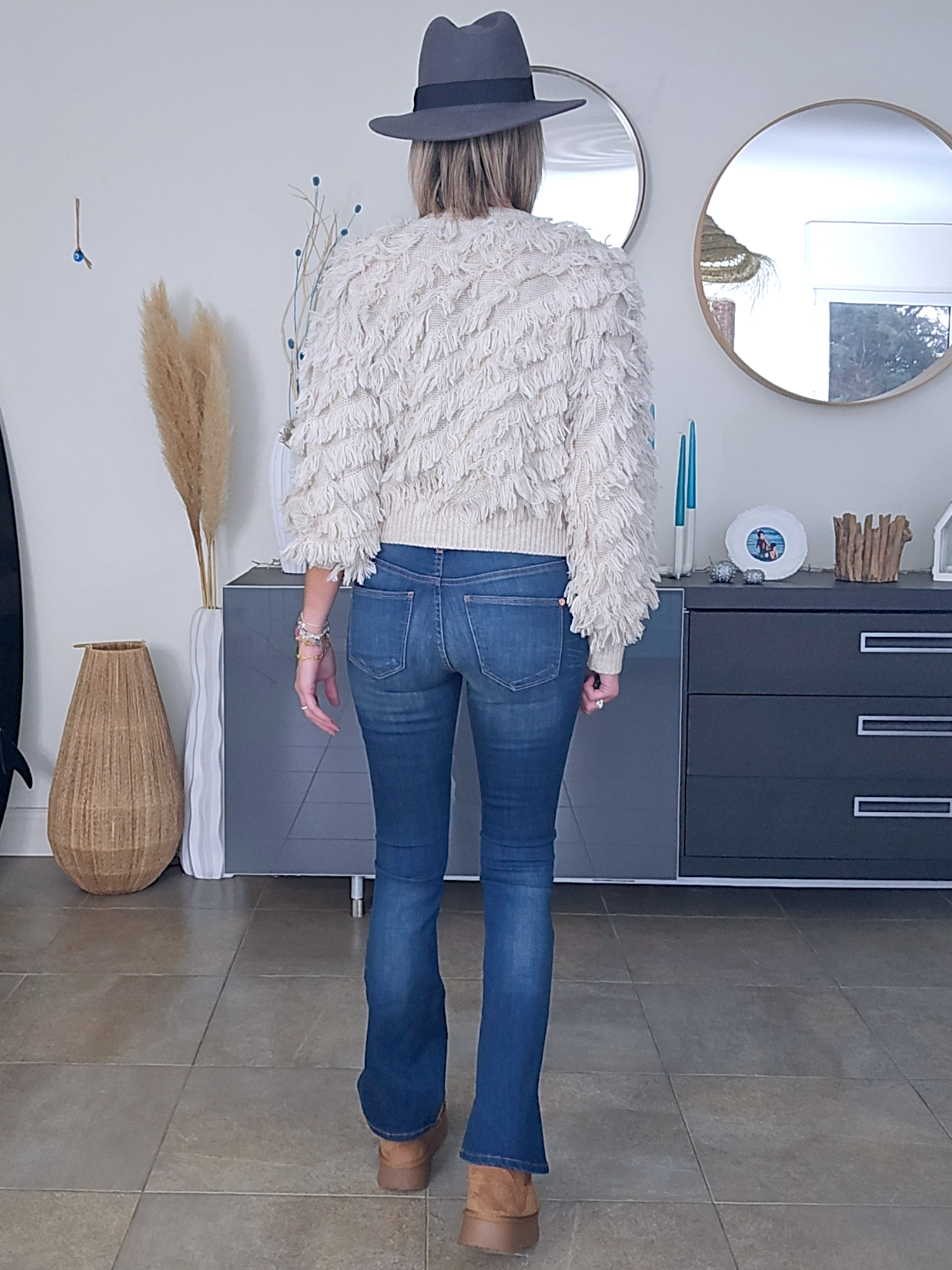 Cardigan à franges