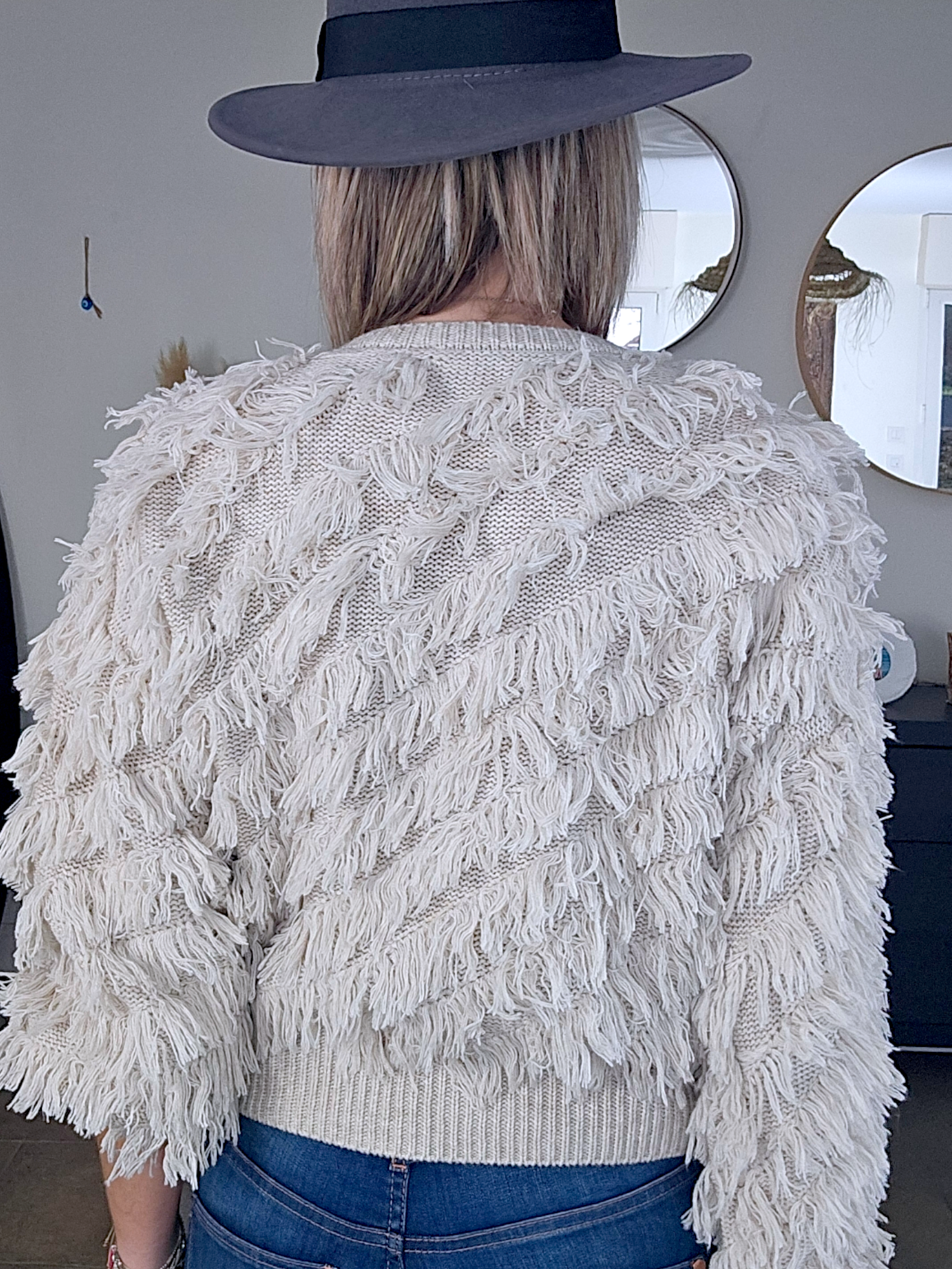Cardigan à franges