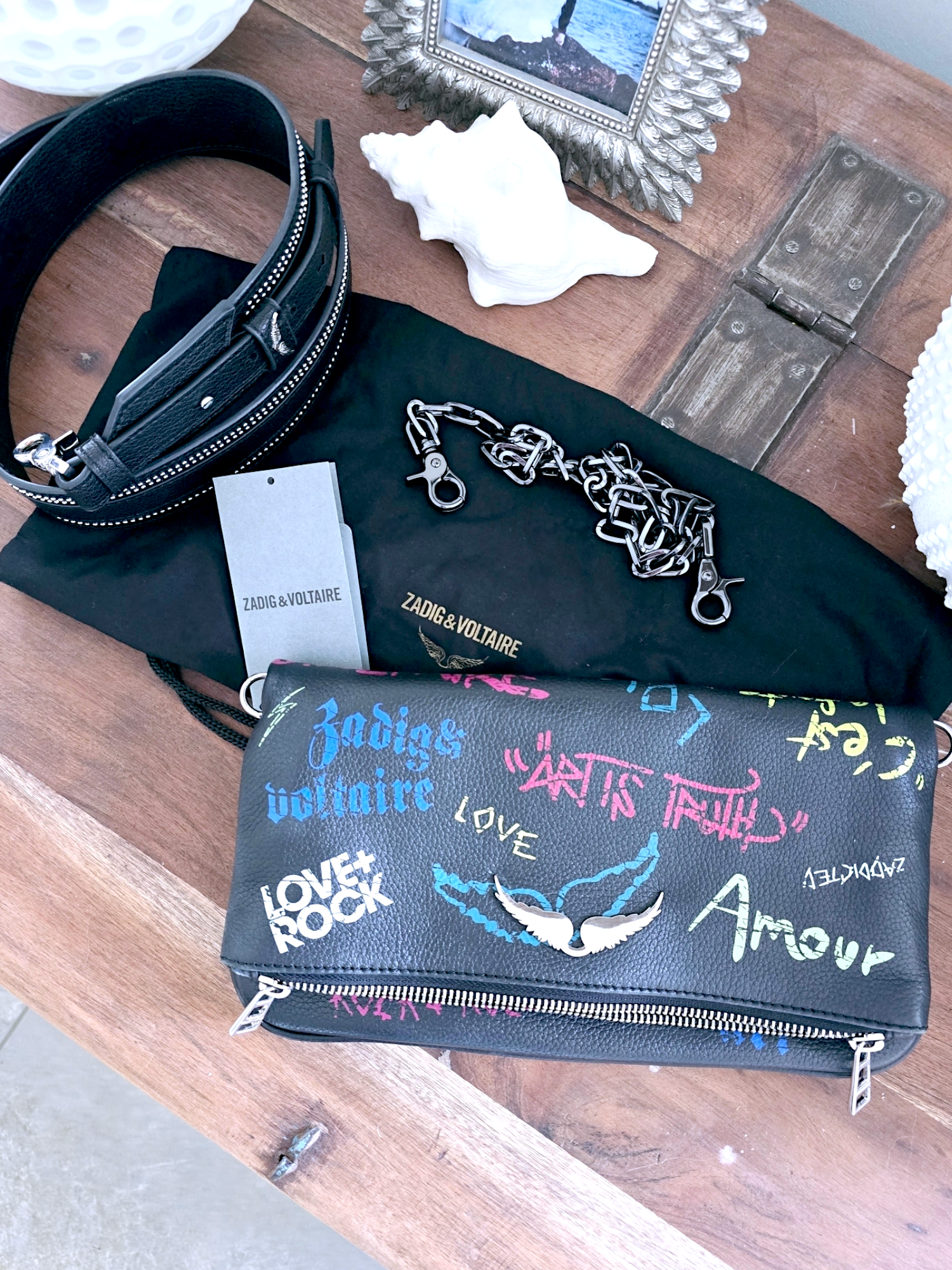 Sac cuir tags