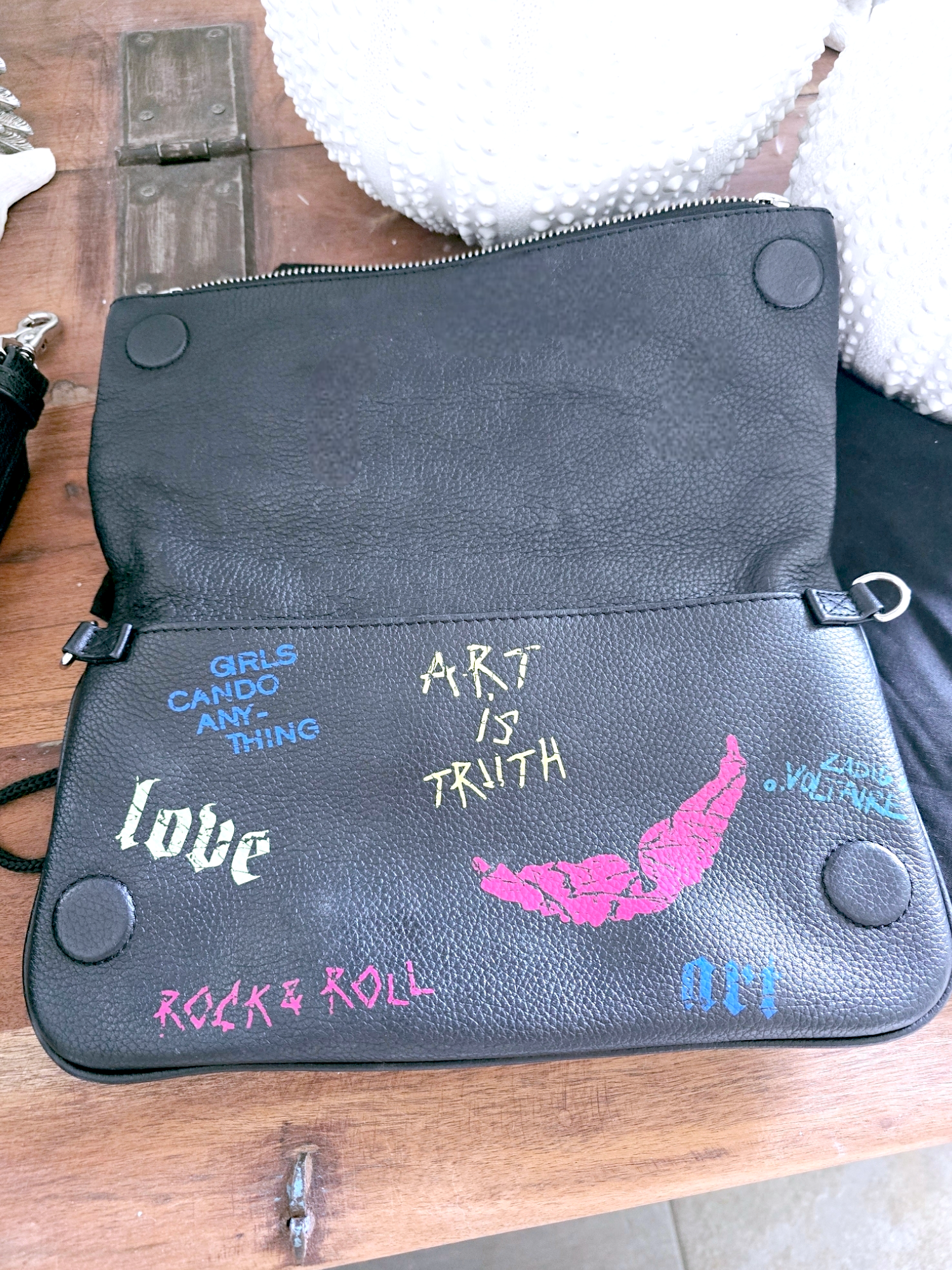 Sac cuir tags