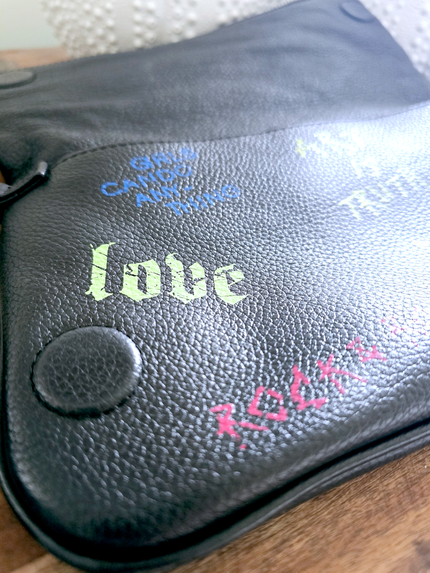 Sac cuir tags