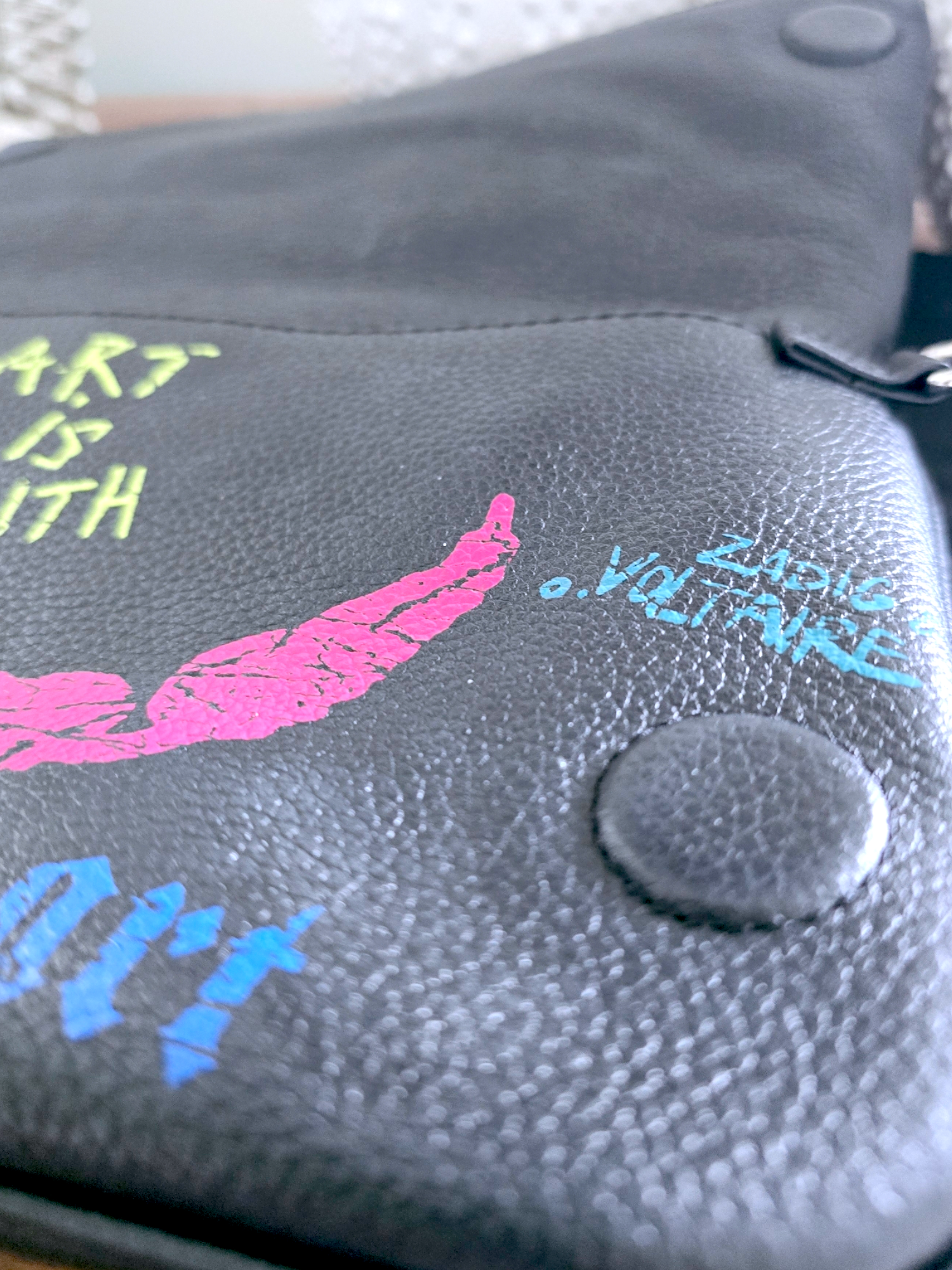 Sac cuir tags