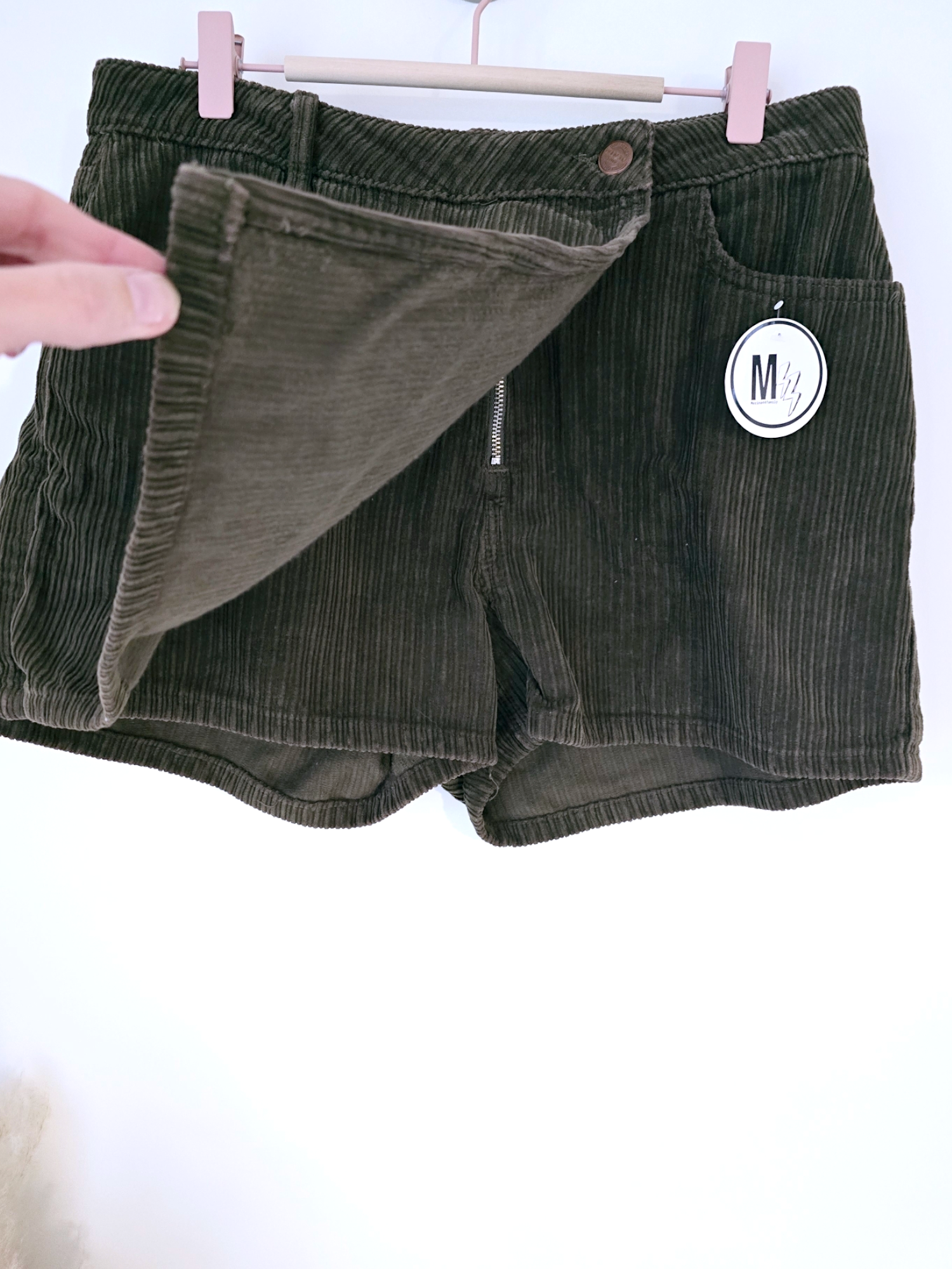 Jupe-short velours