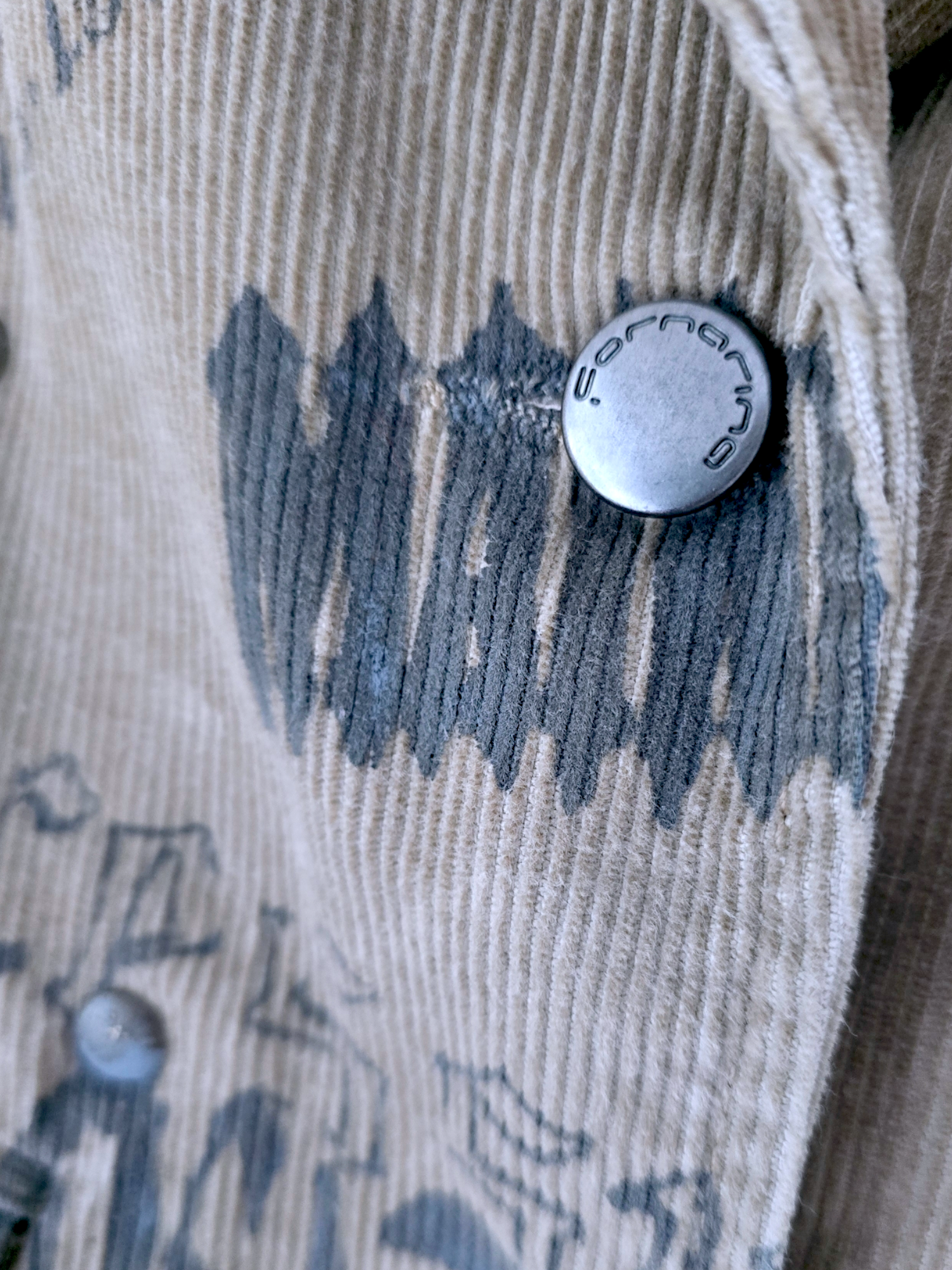 Veste tags en velours