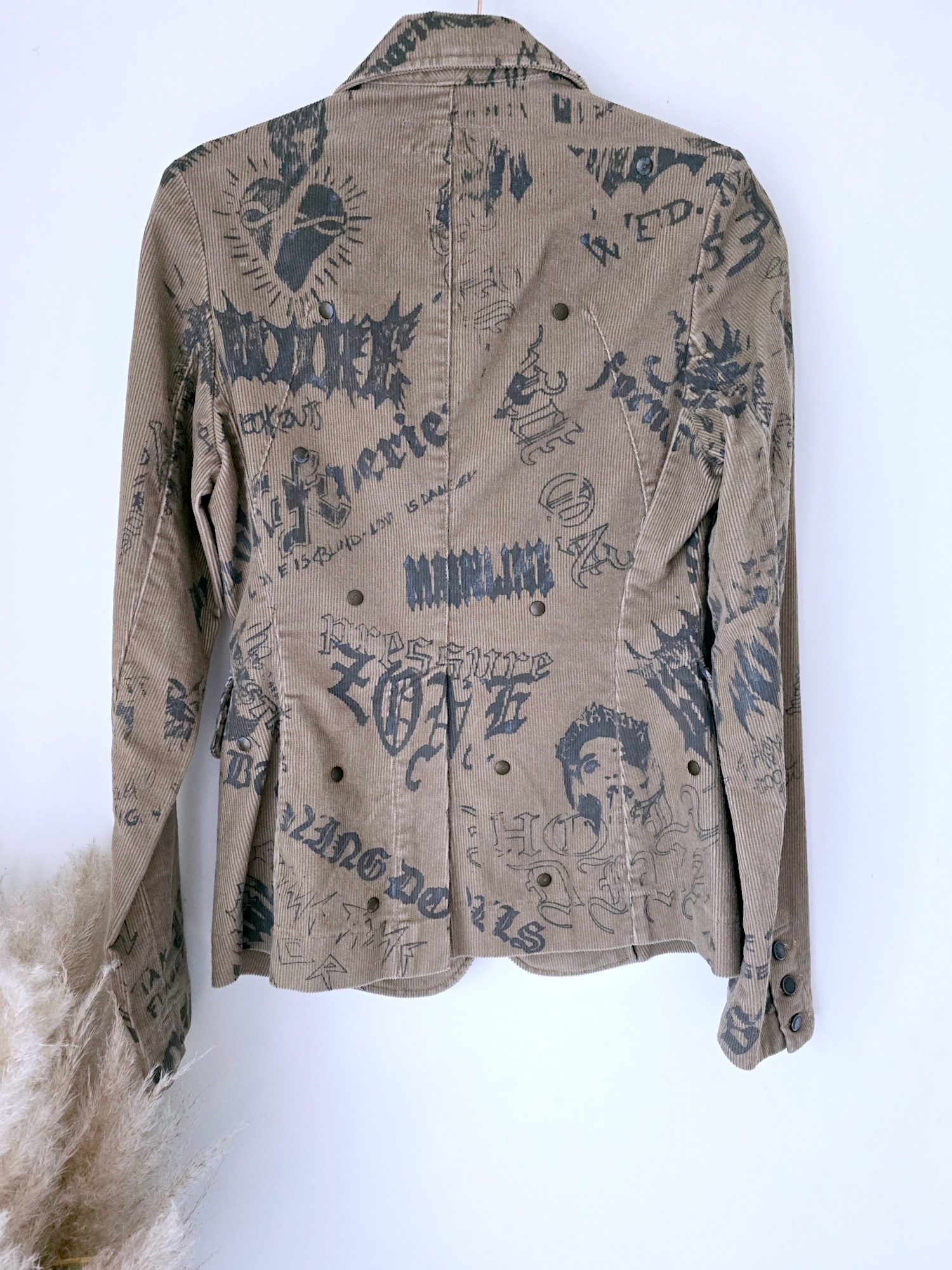 Veste tags en velours