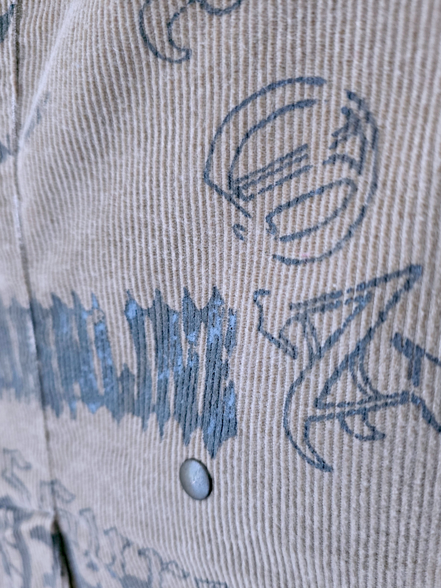 Veste tags en velours