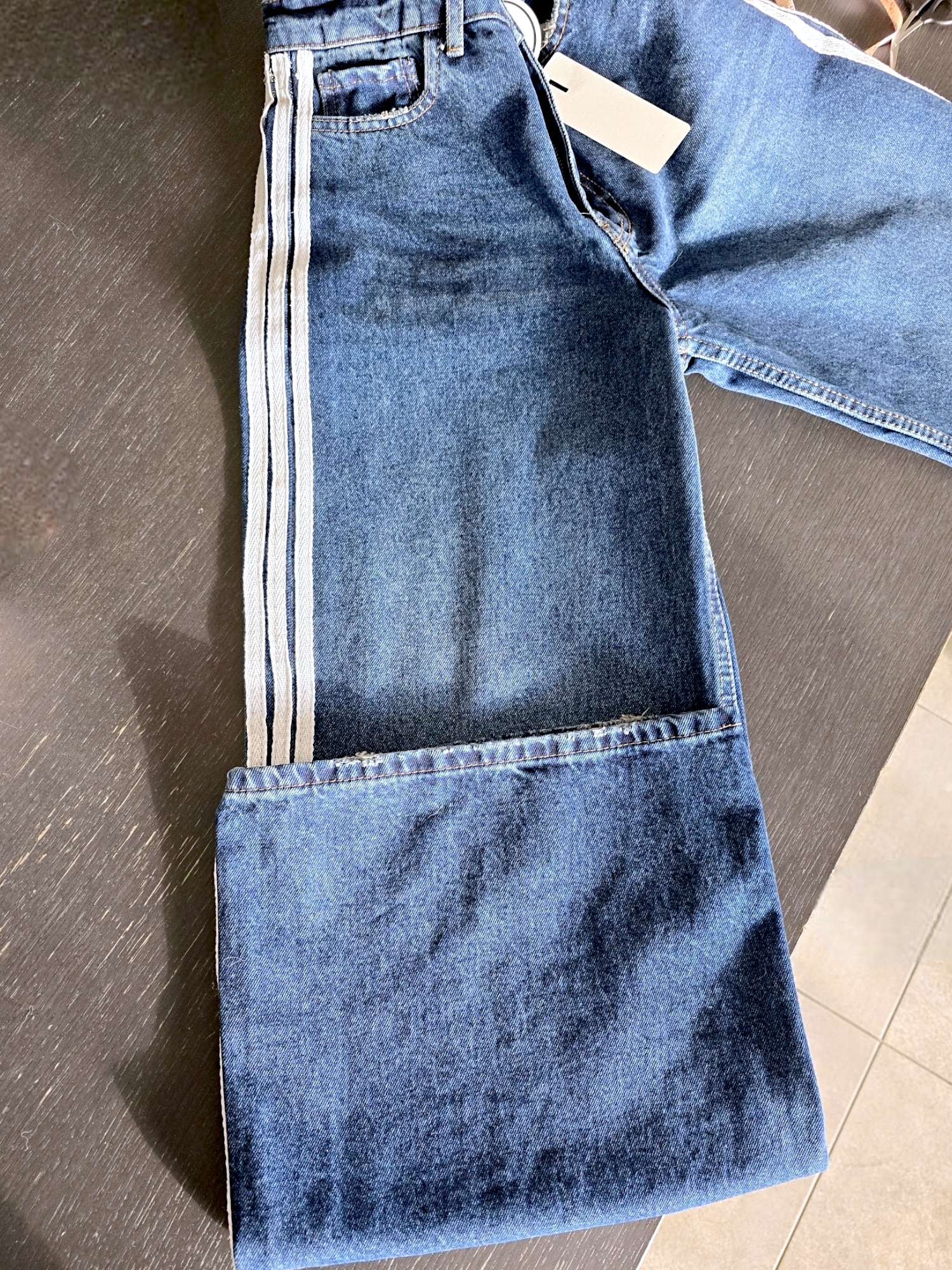 🔥Jean large à bandes