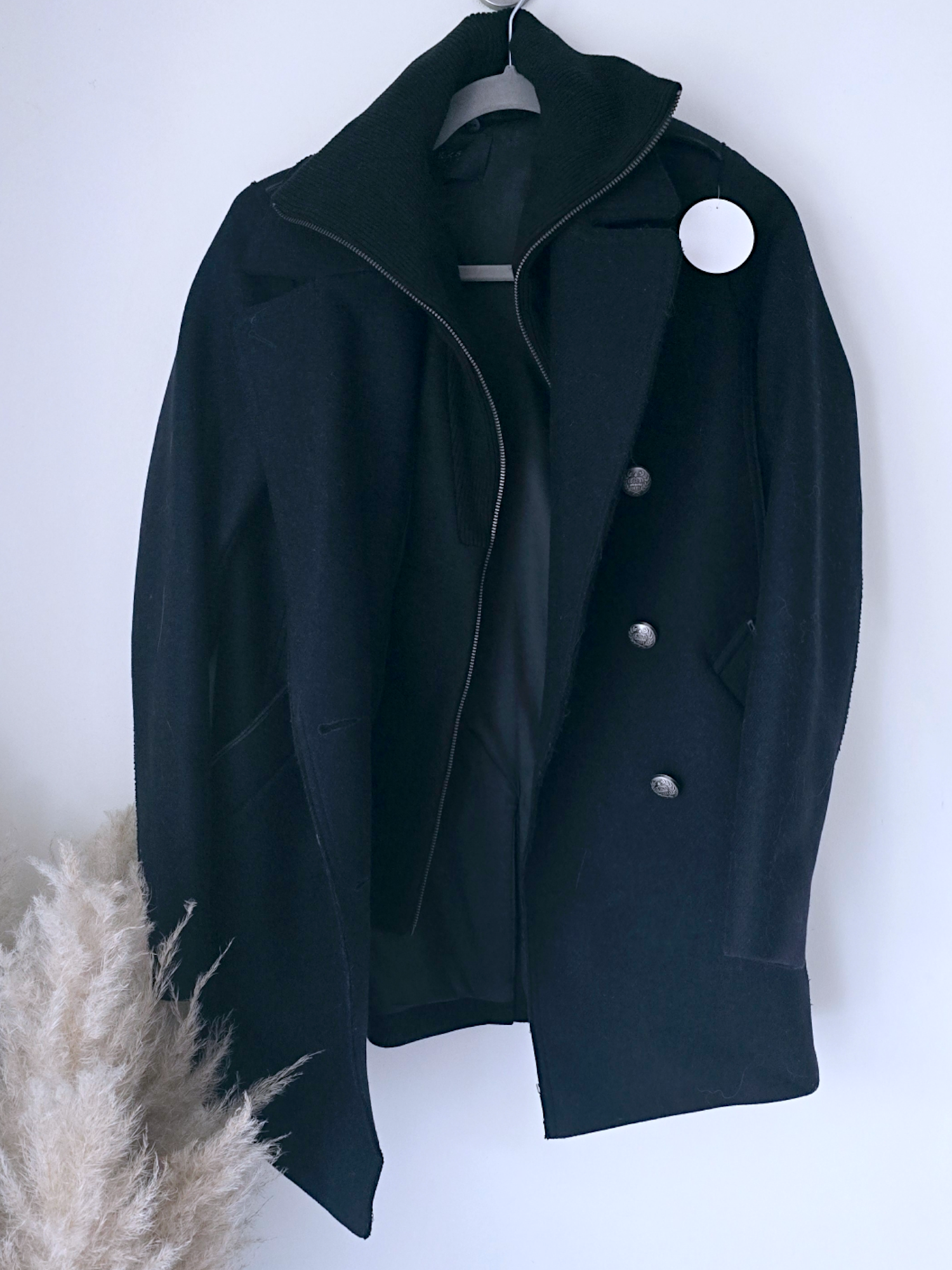 Manteau caban laine