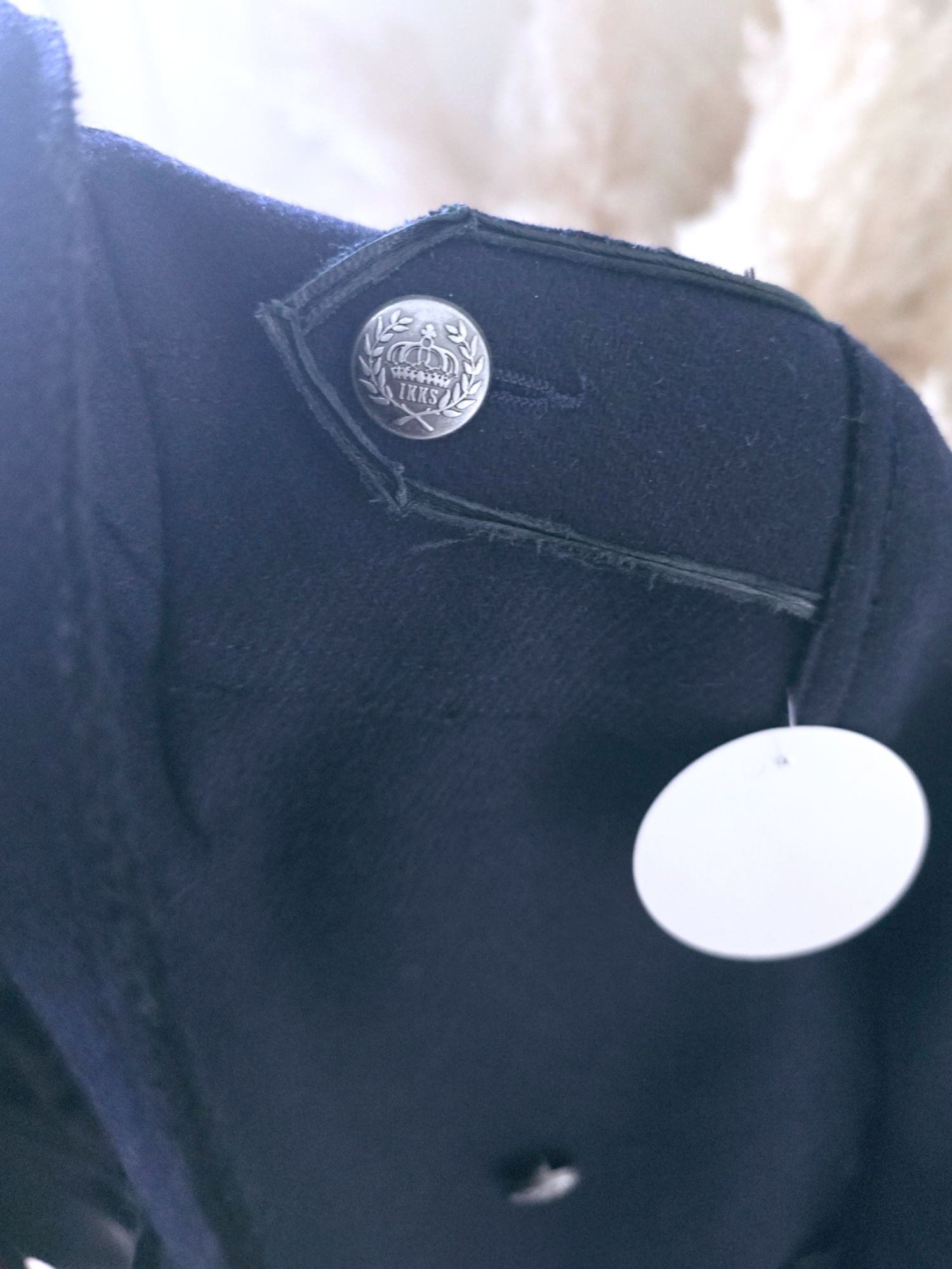 Manteau caban laine