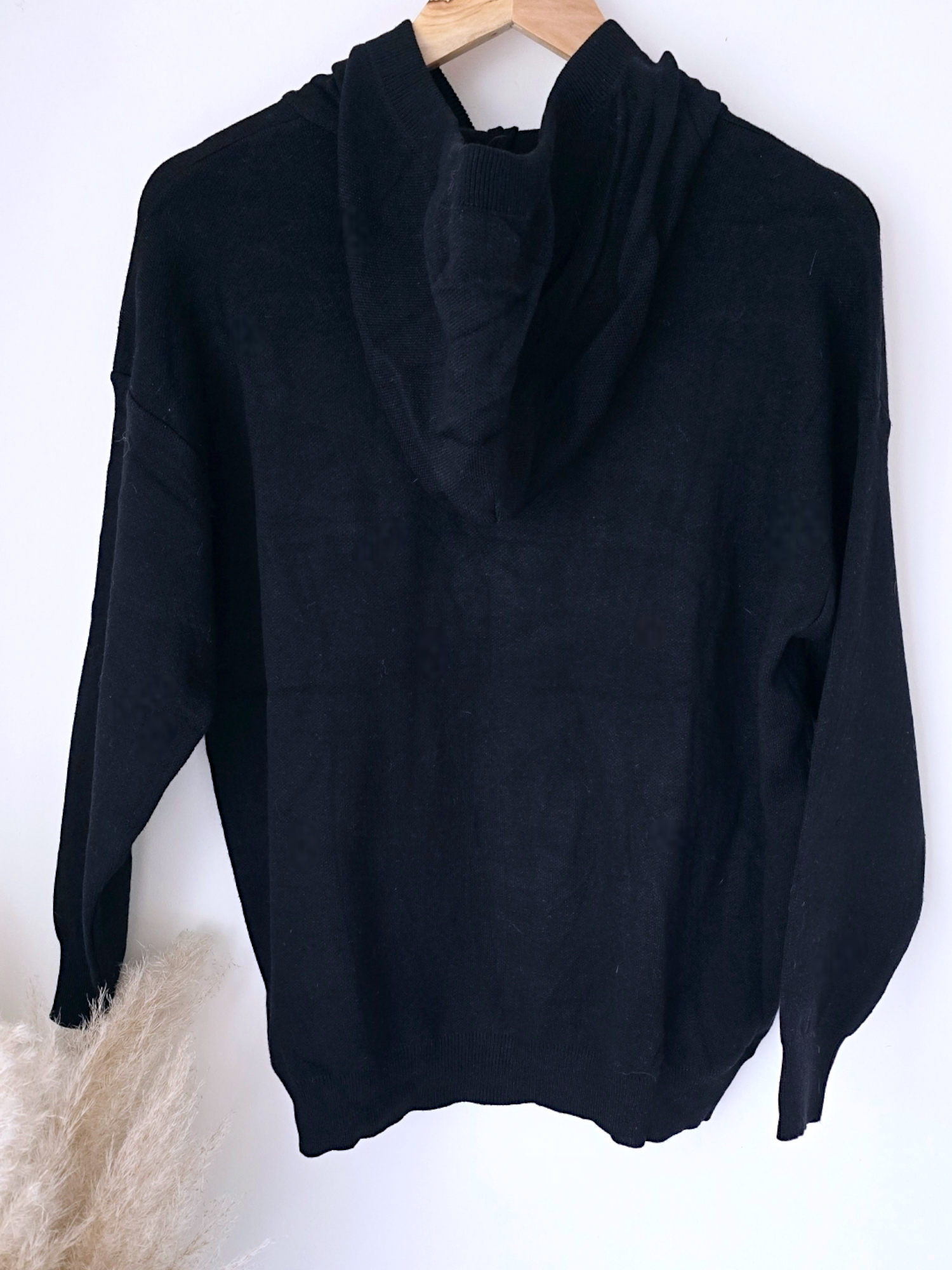 Pull maille à capuche