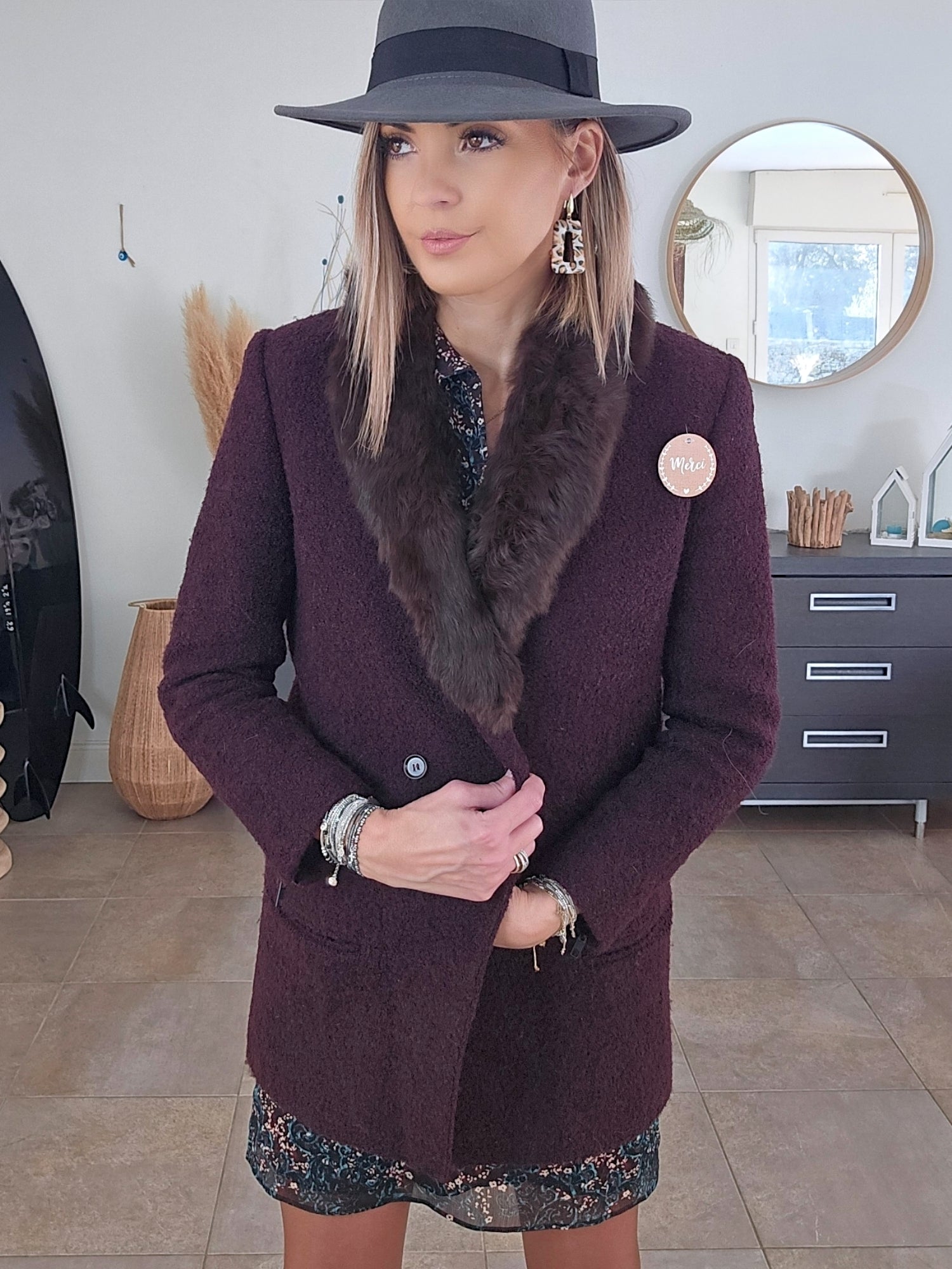Manteau bouclette