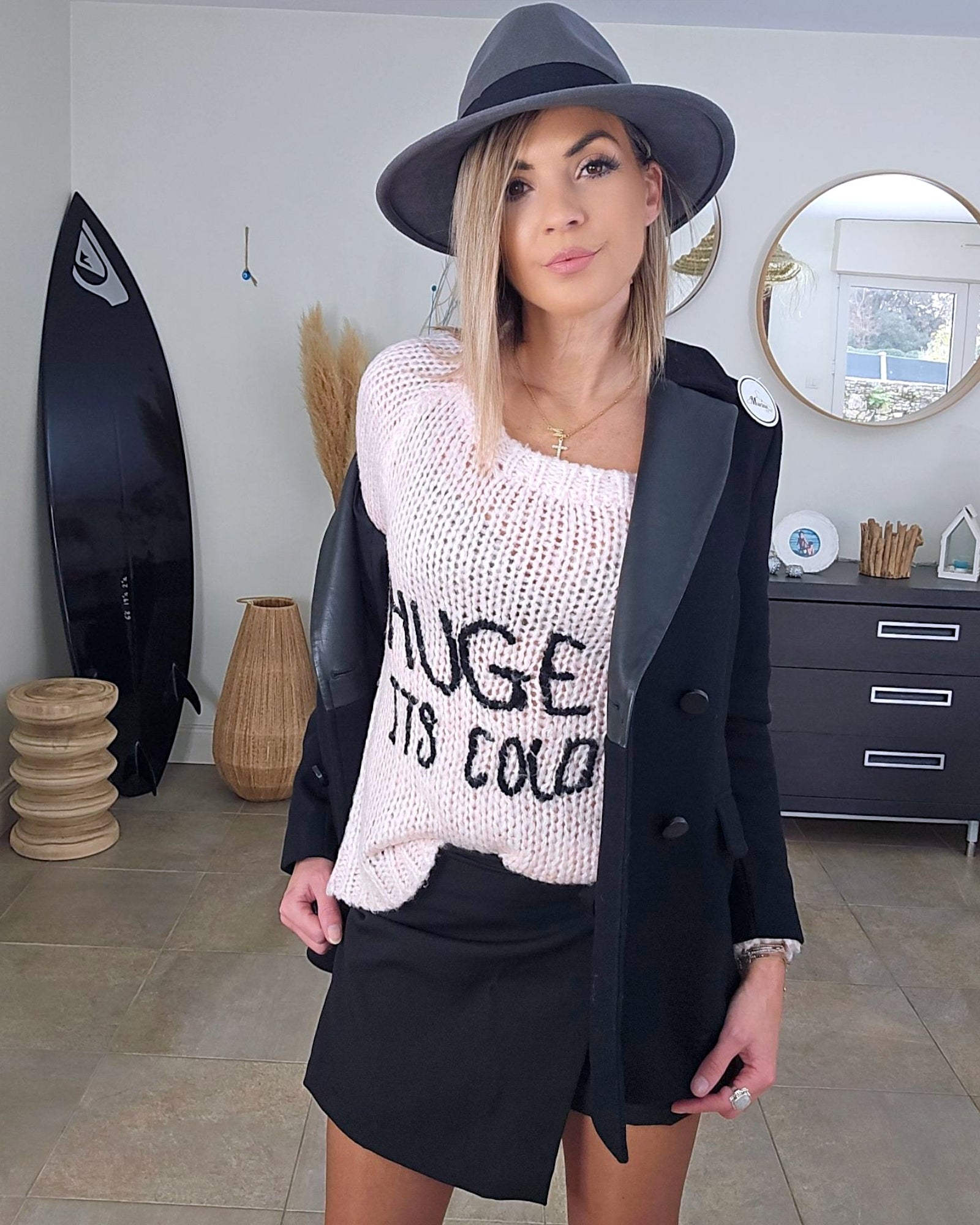 Pull à inscriptions