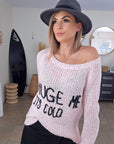 Pull à inscriptions