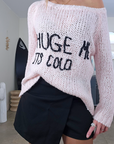 Pull à inscriptions