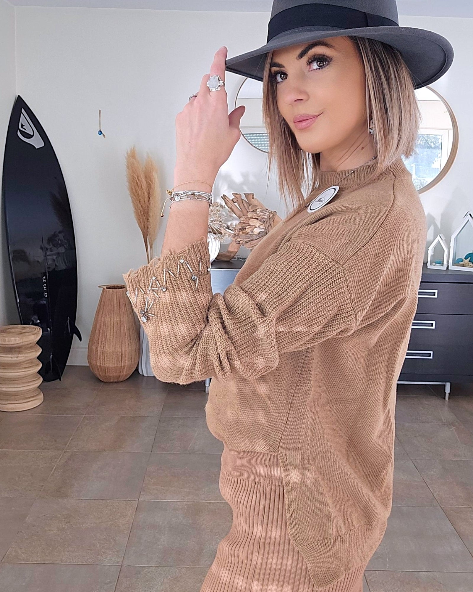 Pull perles bijoux - 𝐌𝐚𝐫𝐢𝐧𝐚𝟒𝟒𝐟𝐚𝐦𝐢𝐥𝐲