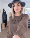Pull à inscriptions