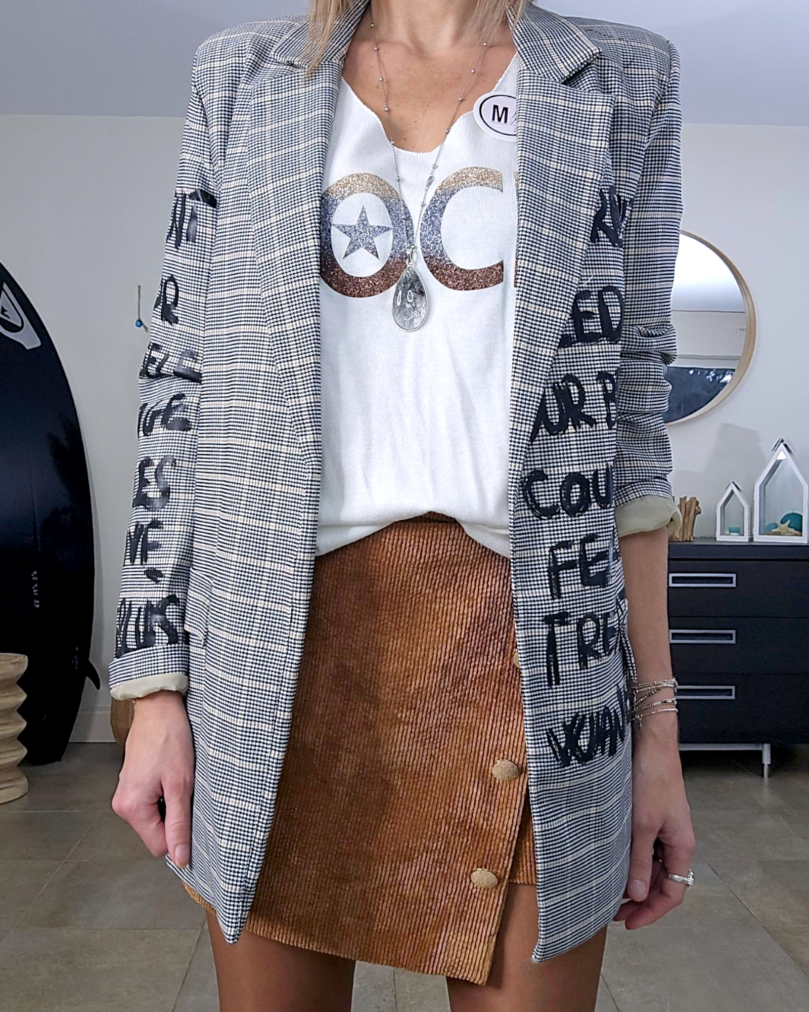 Jupe-short asymétrique