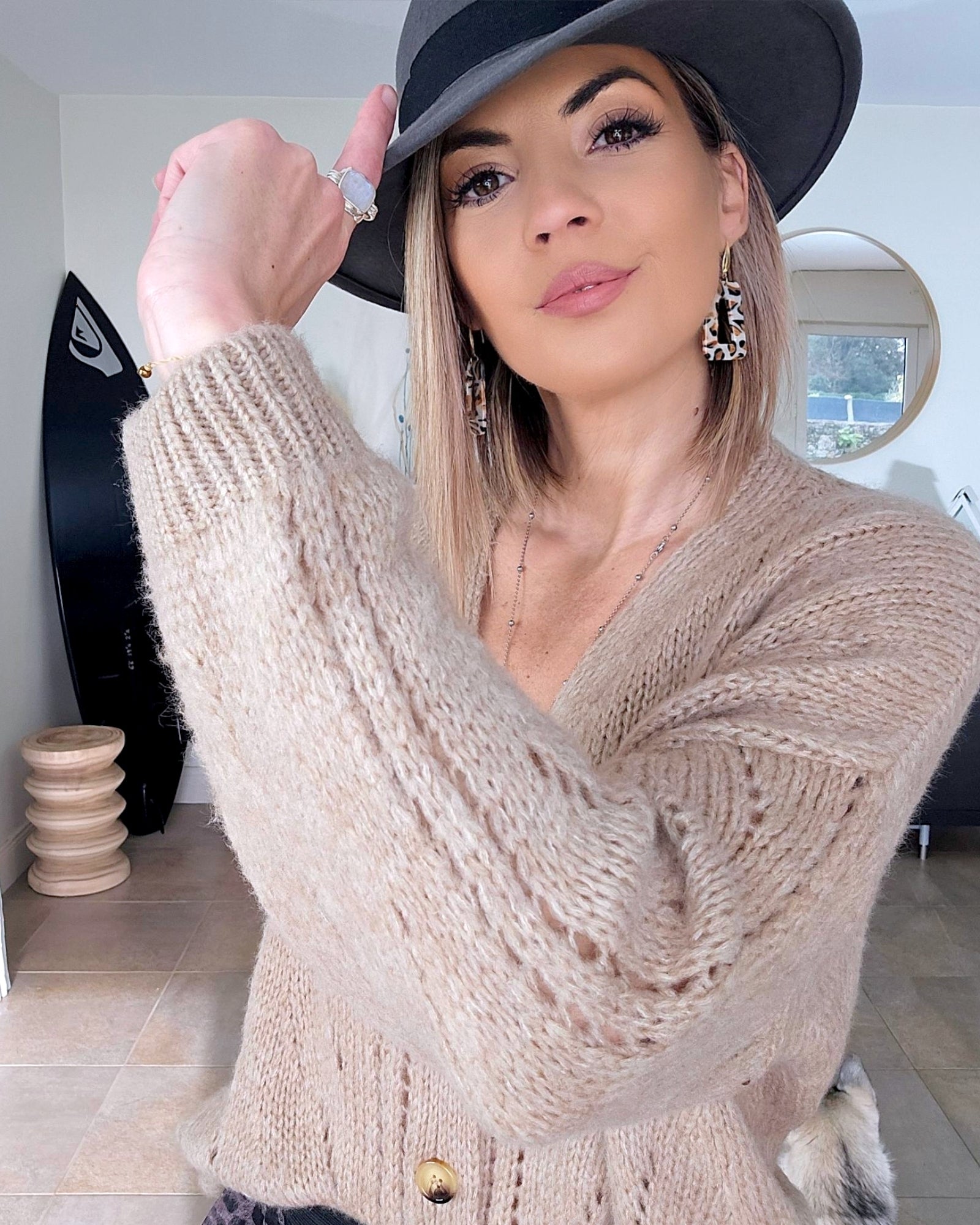 Cardigan double sens