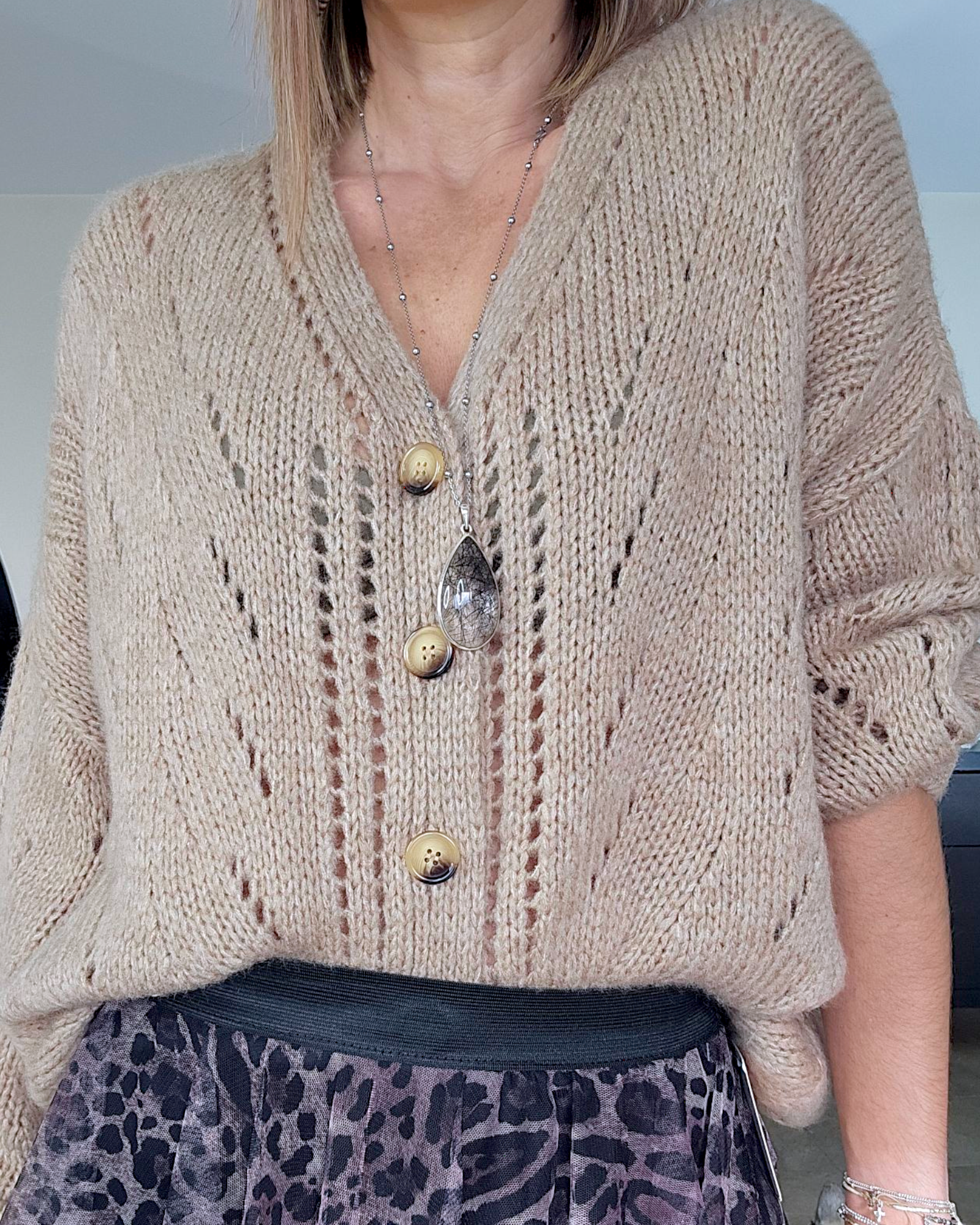 Cardigan double sens