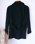 Manteau laine et cuir