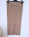 Jupe midi en maille