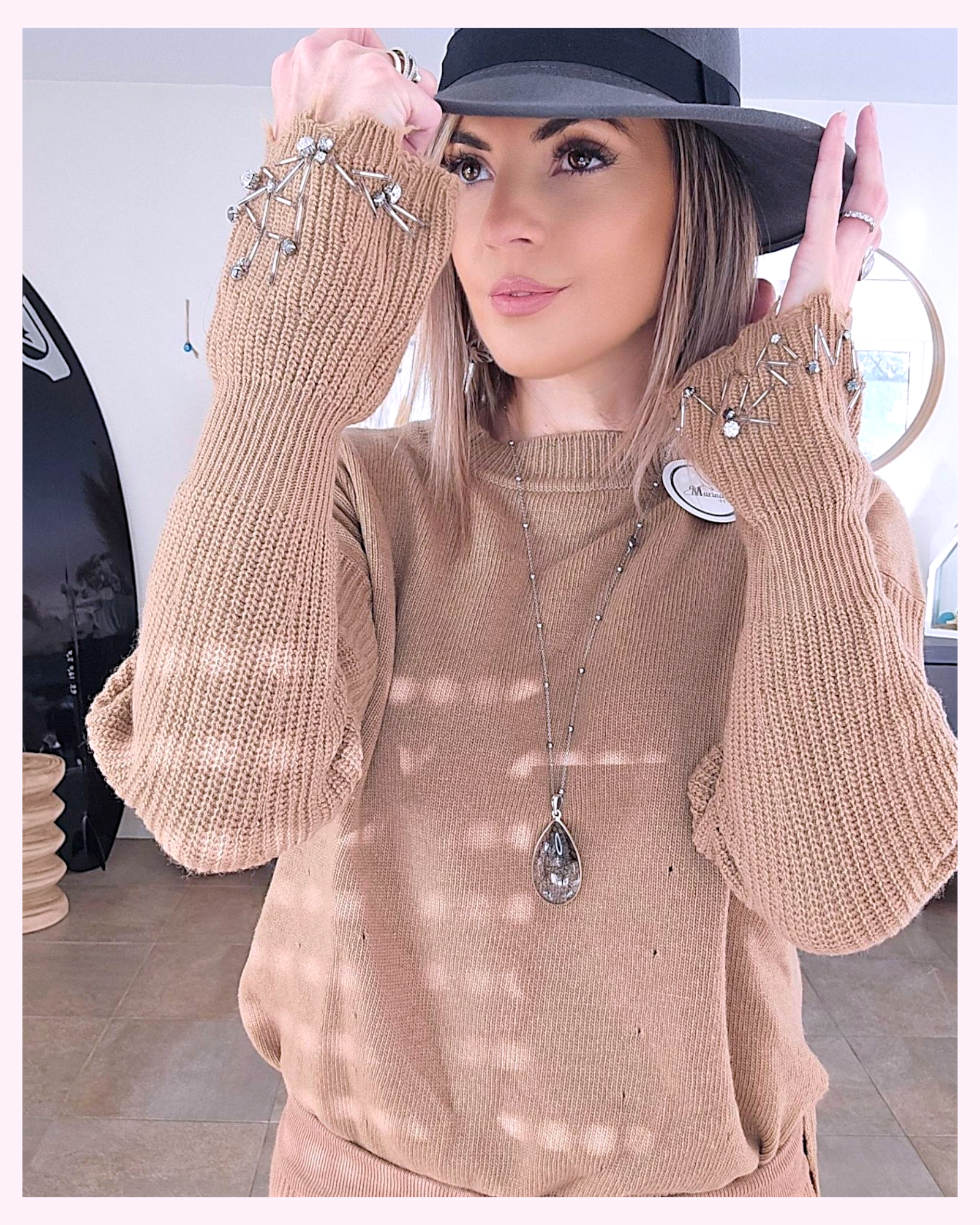 Pull perles bijoux - 𝐌𝐚𝐫𝐢𝐧𝐚𝟒𝟒𝐟𝐚𝐦𝐢𝐥𝐲
