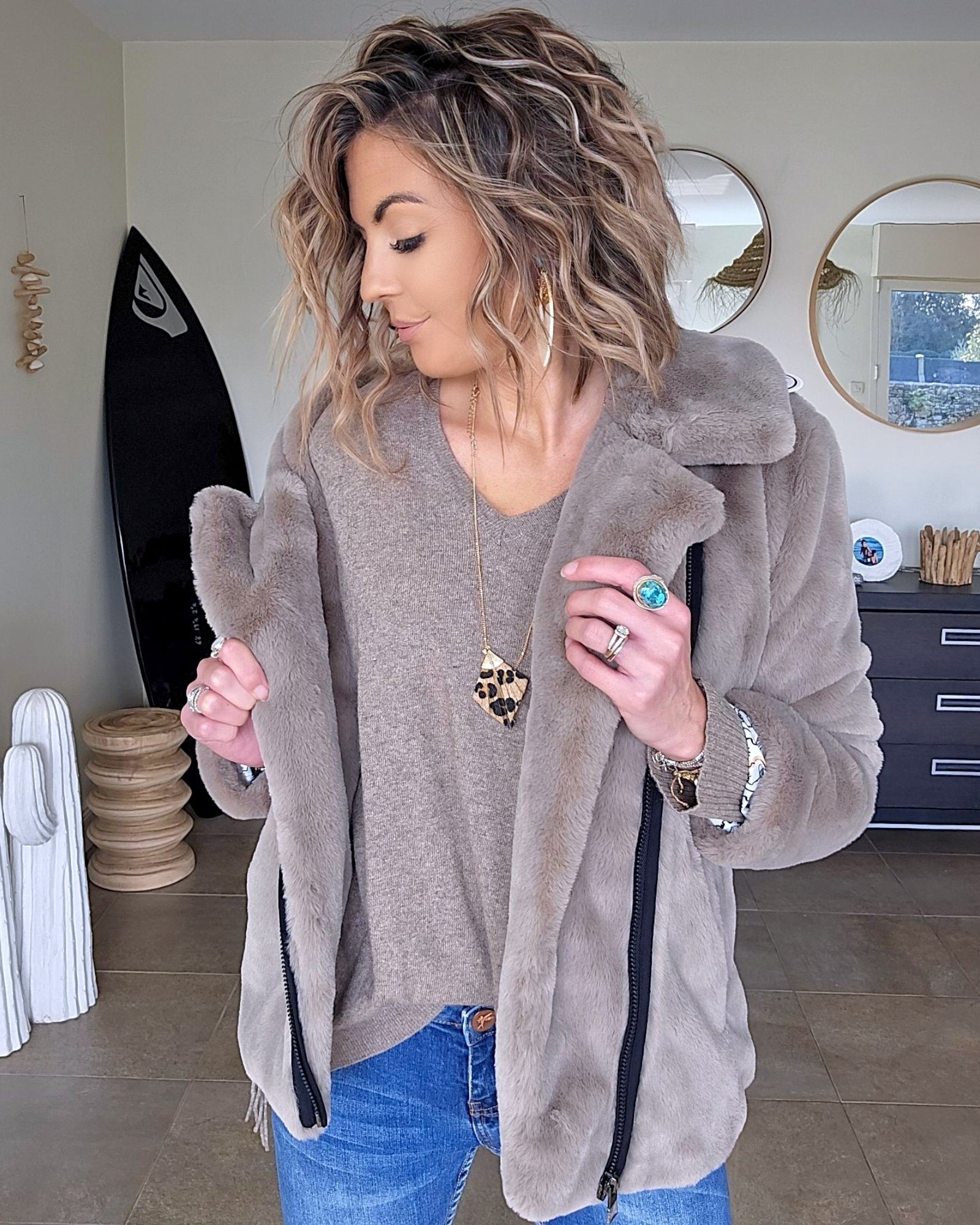 Perfecto fausse fourrure