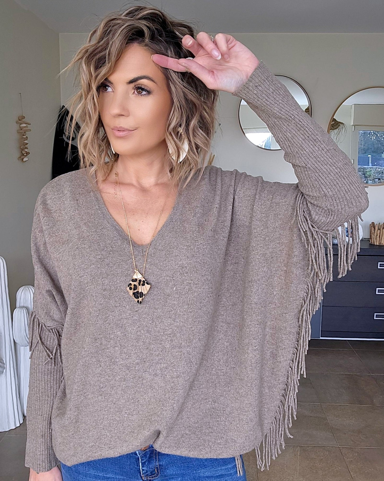 Pull à franges