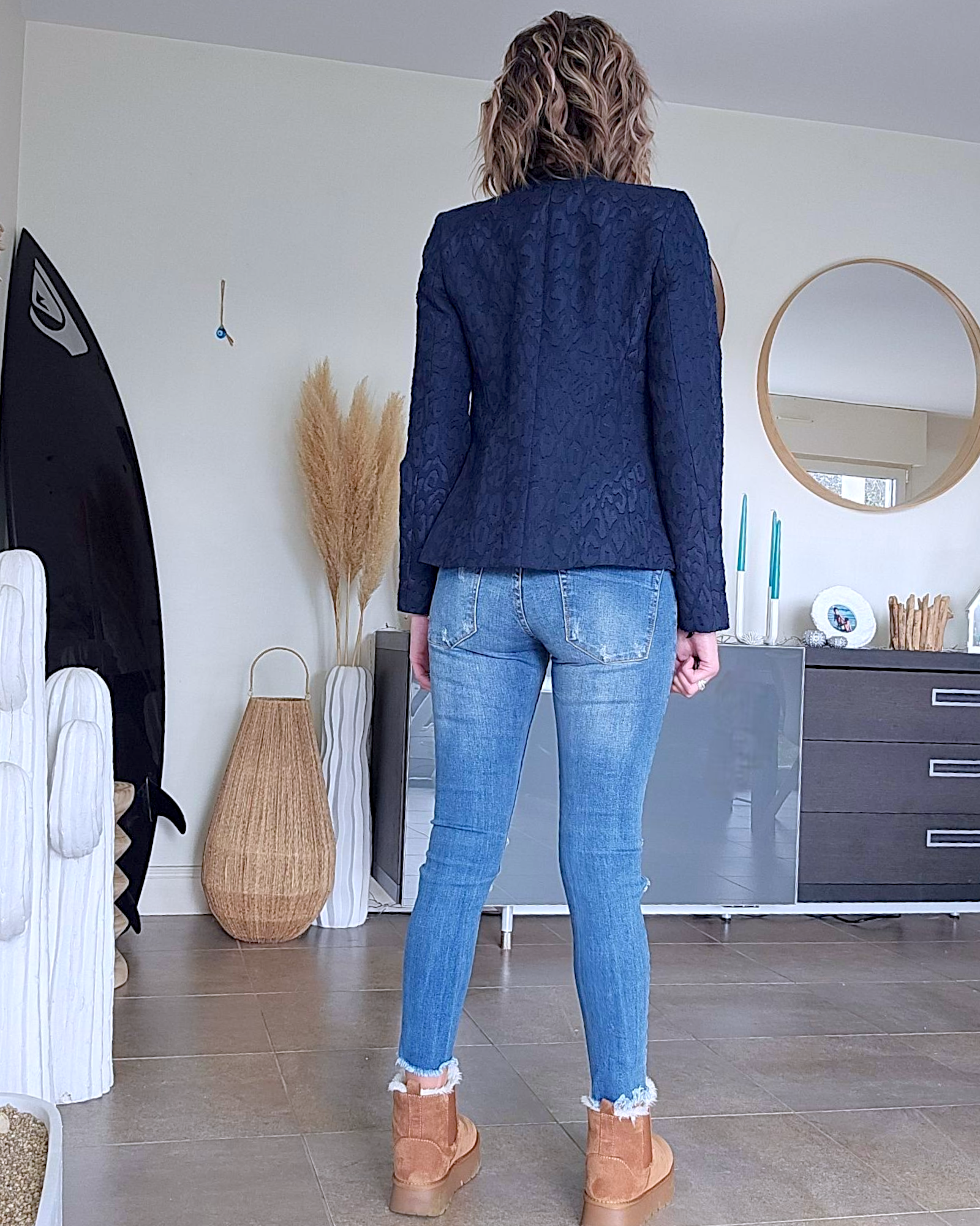 Veste bleue léo
