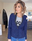 Veste bleue léo