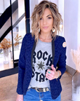 Veste bleue léo