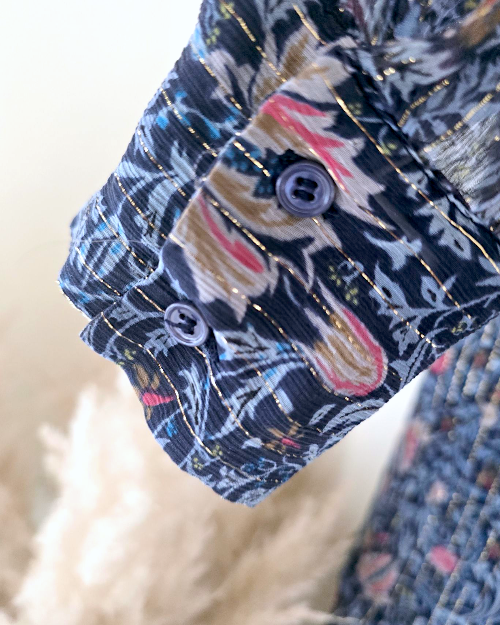 Robe bleue en soie