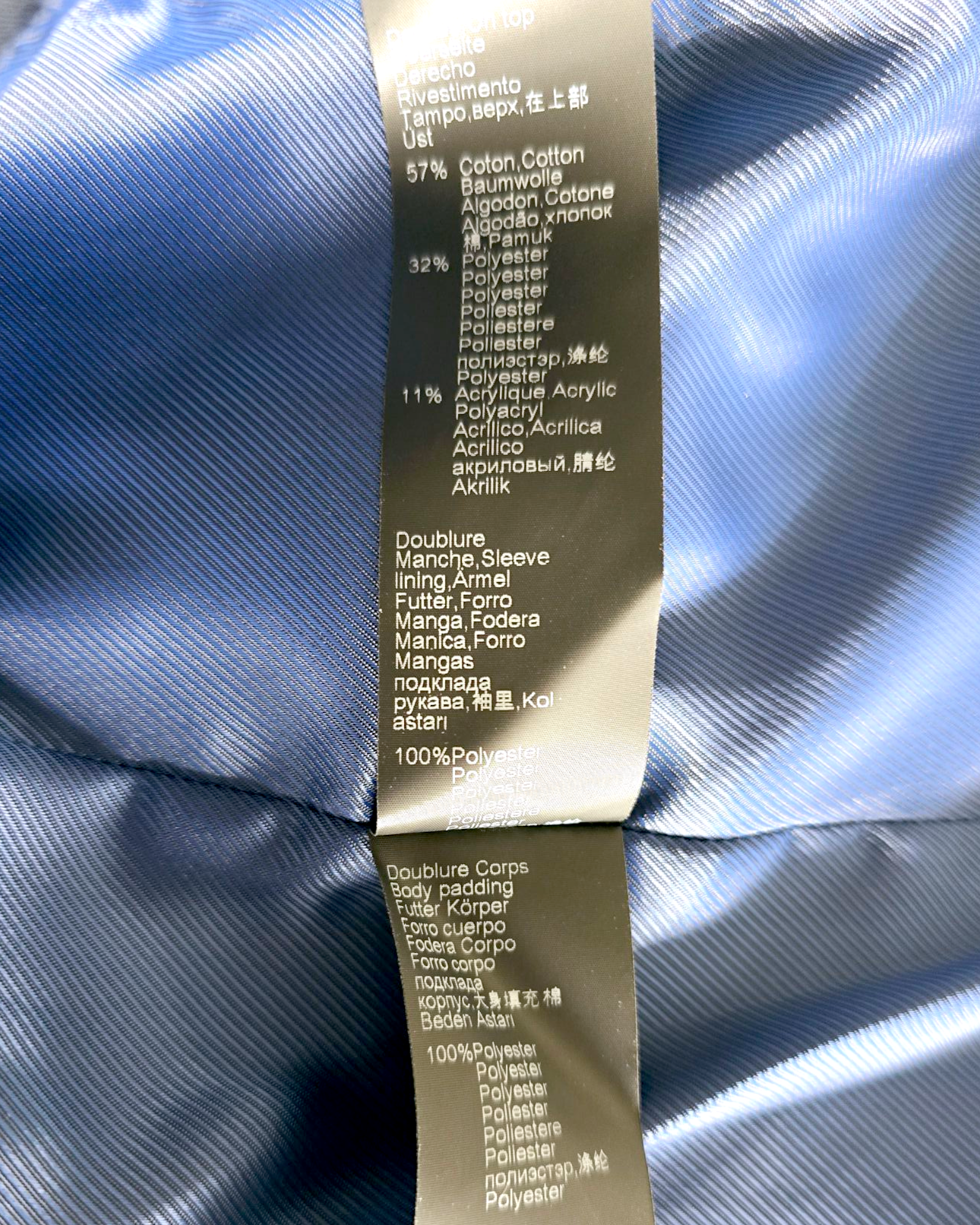 Veste bleue léo