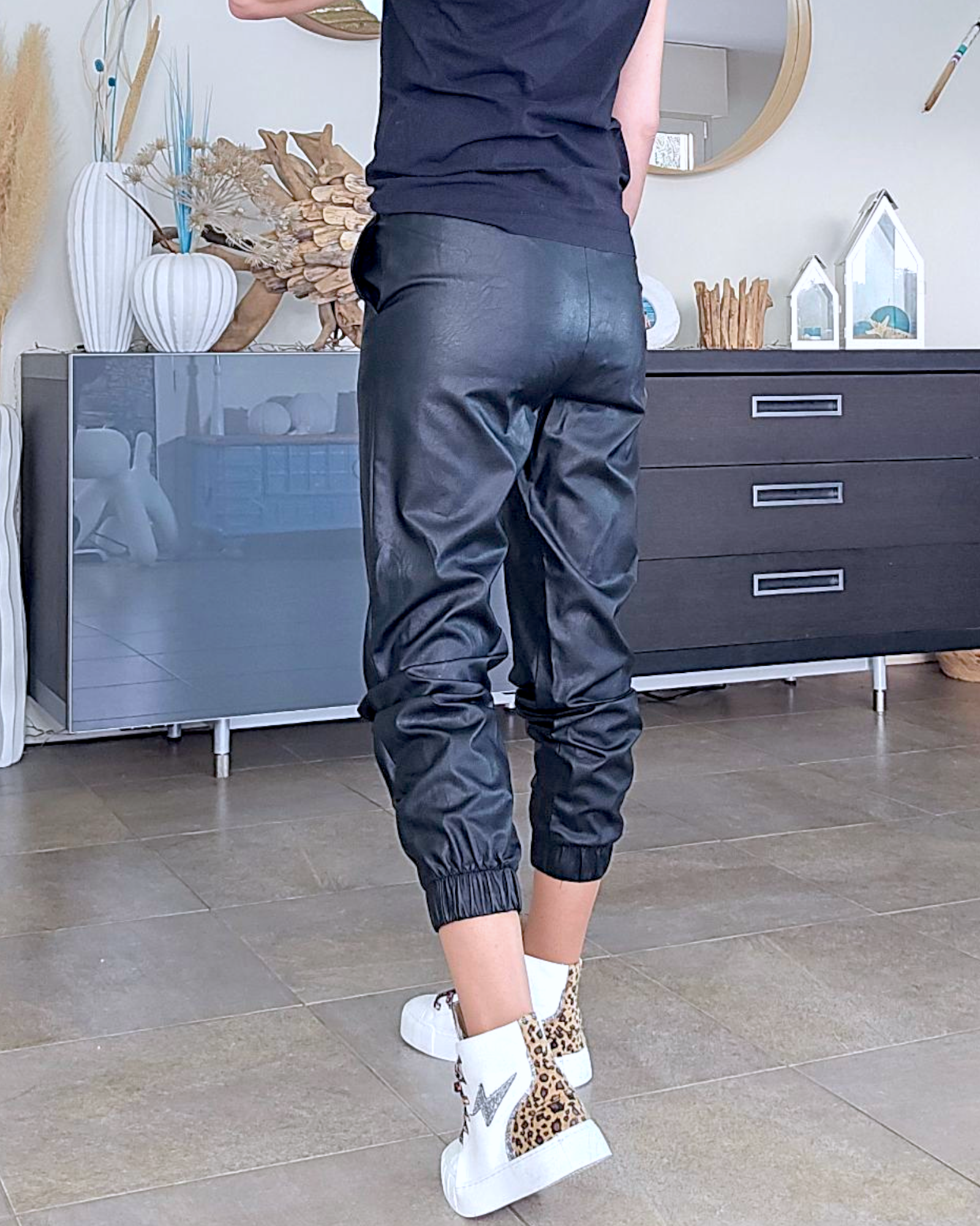 Pantalon jogg huilé