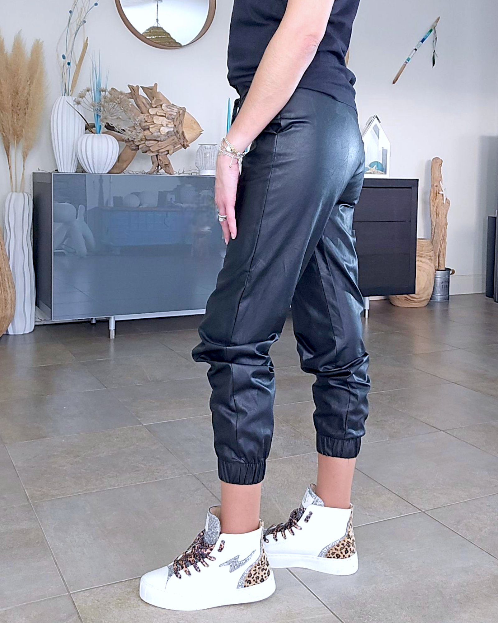 Pantalon jogg huilé
