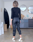 Pull black militaire