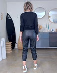 Pull black militaire