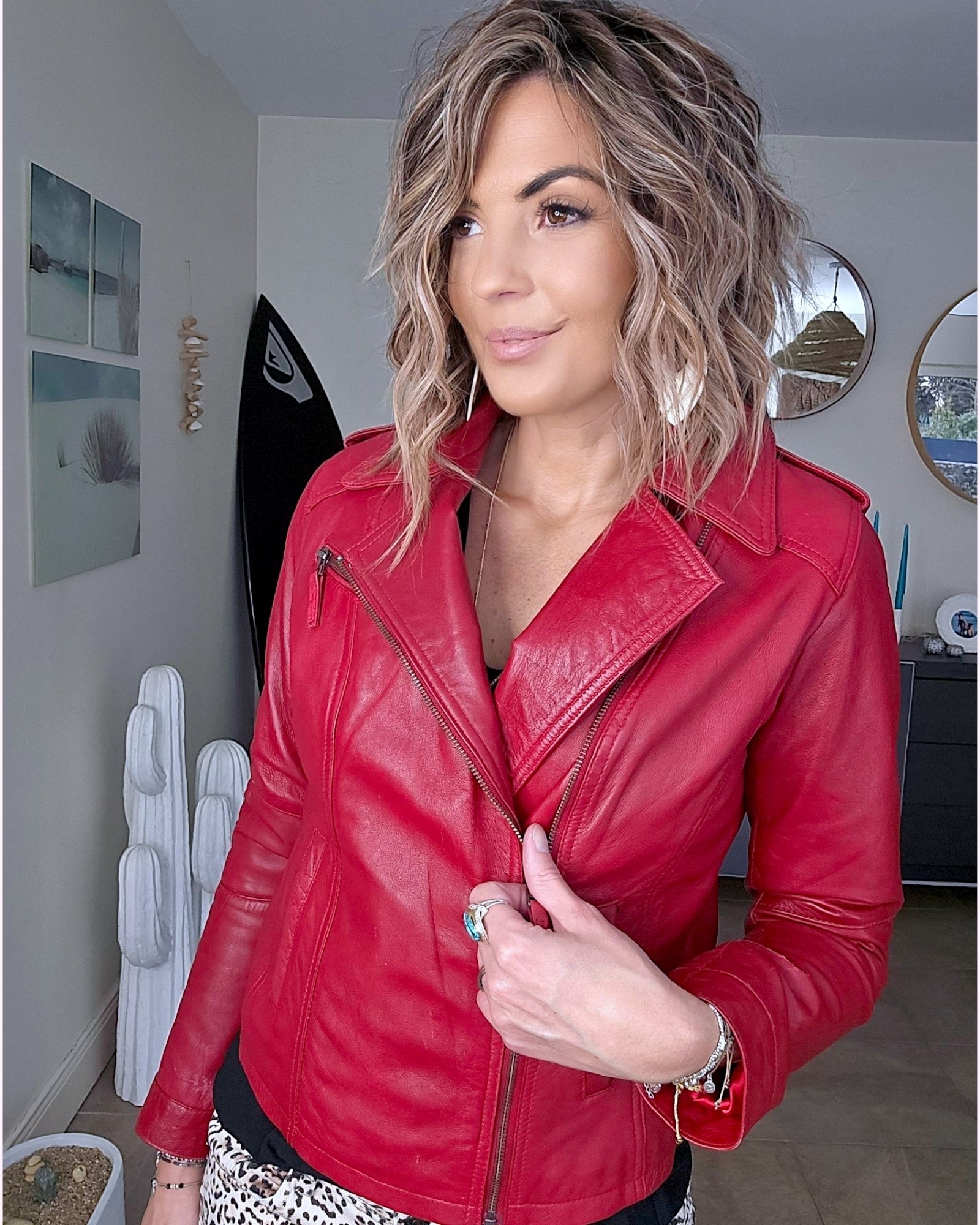Perfecto cuir red