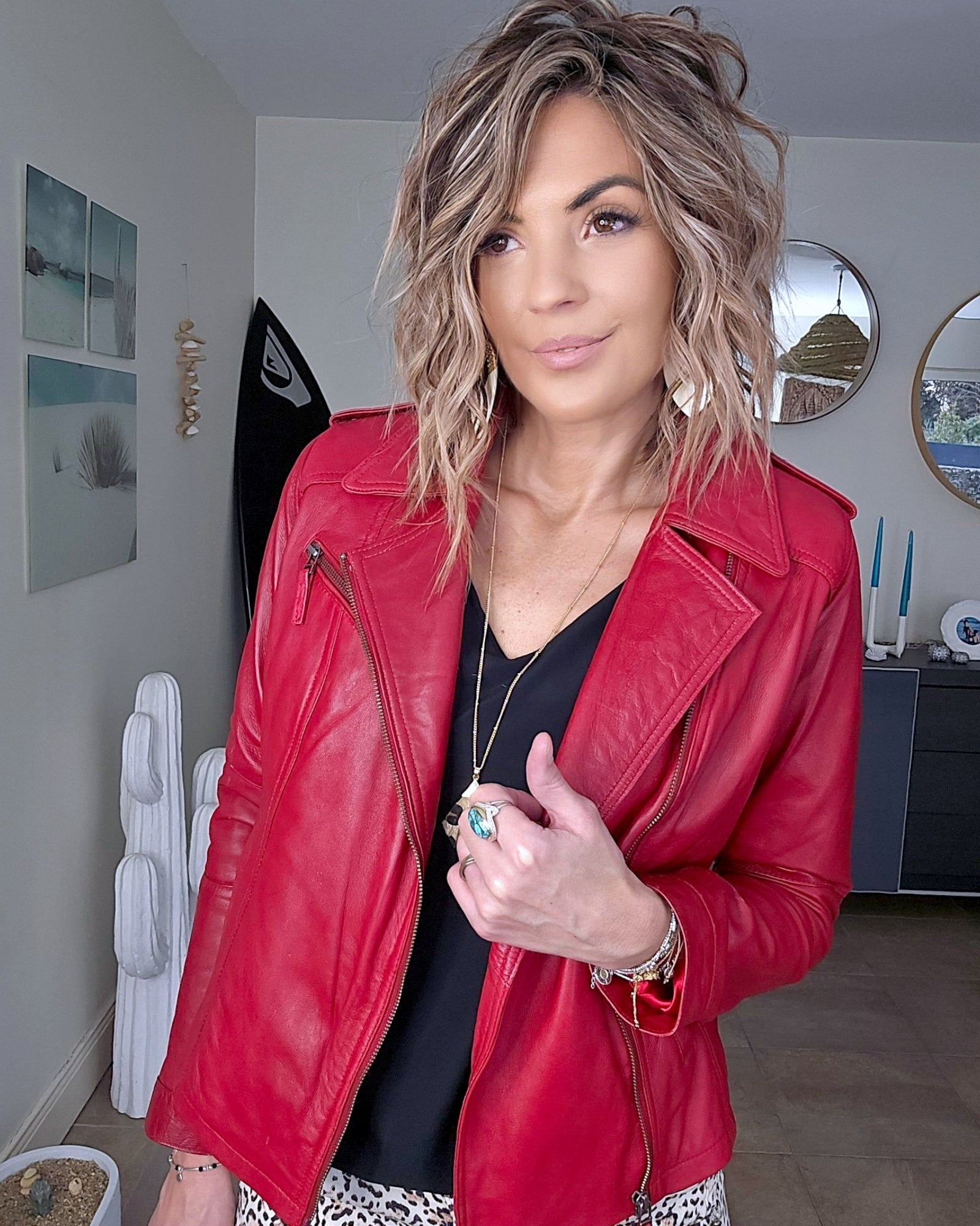 Perfecto cuir red
