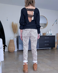 Blouse dos ouvert